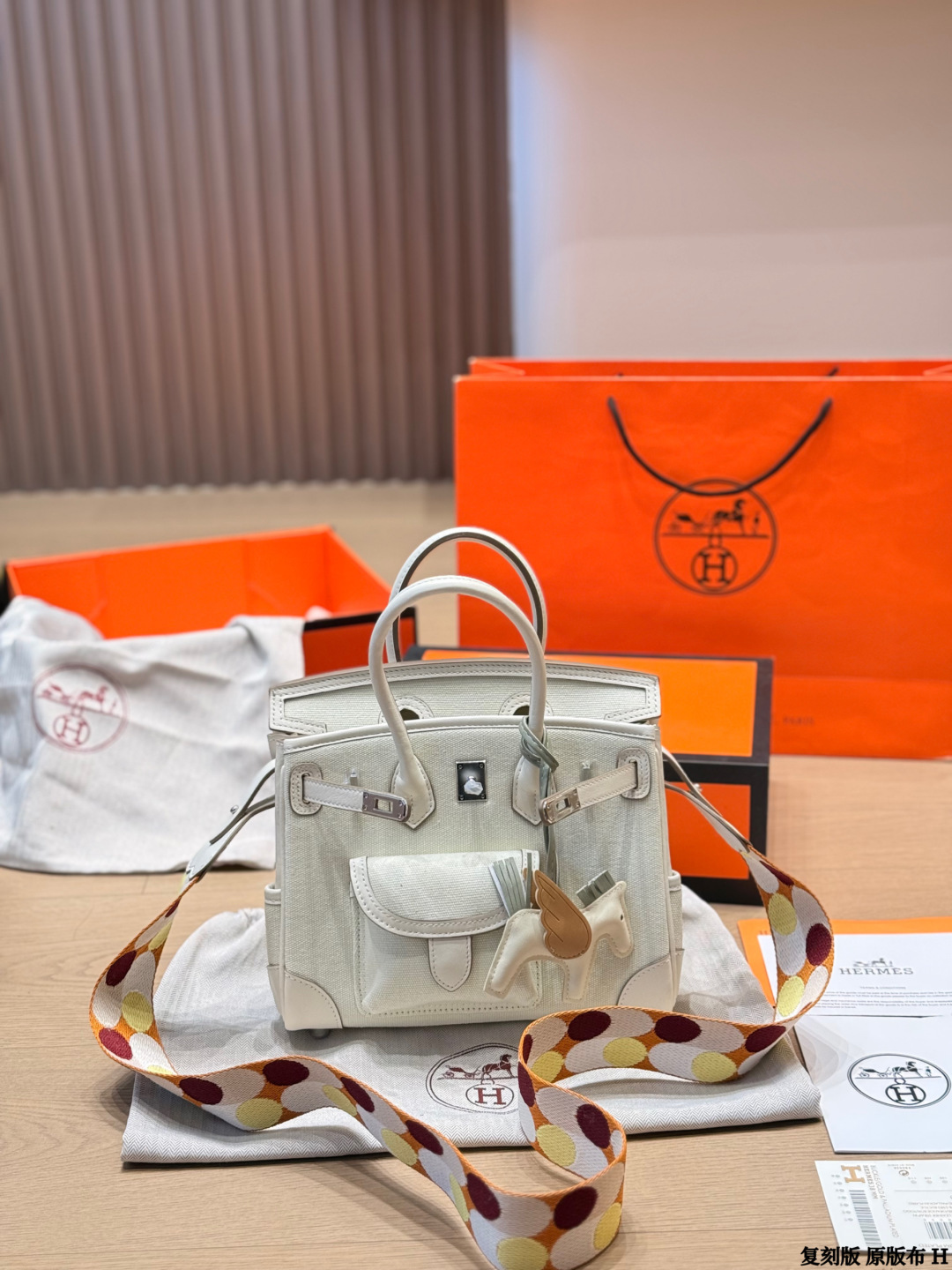 Hermes Birkin Cargo White canvas and leather everyday
