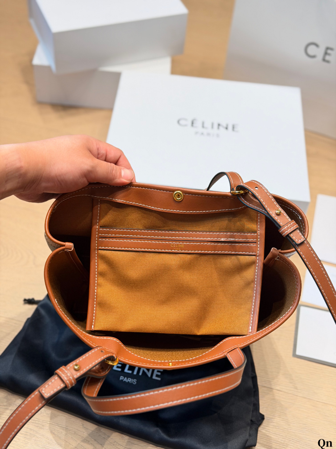 Bolsa Celine SQUARE CABAS + 28×9×24cm OK CELINE — photo 9