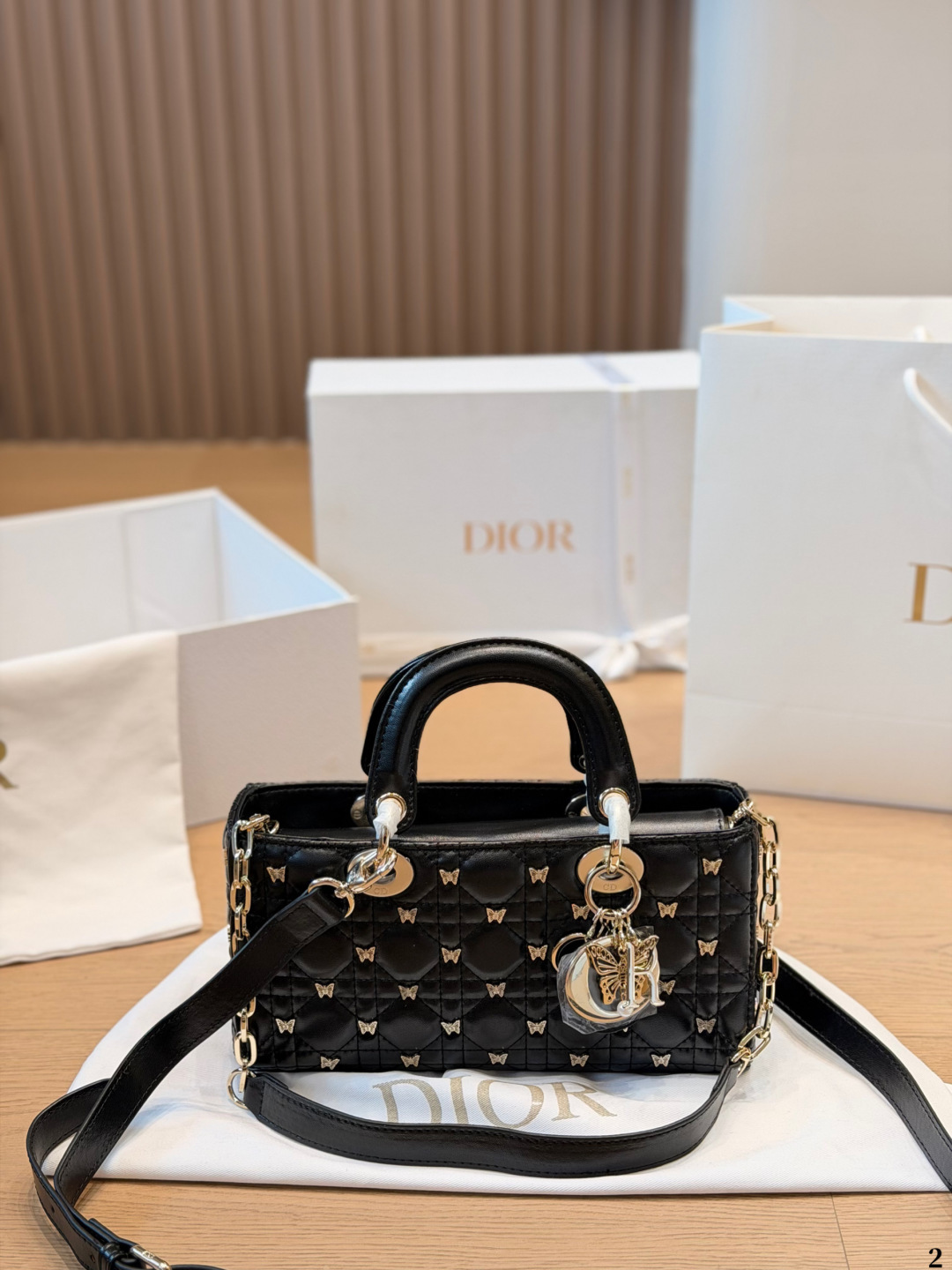Dior Lady D-Joy Black shoulder everyday