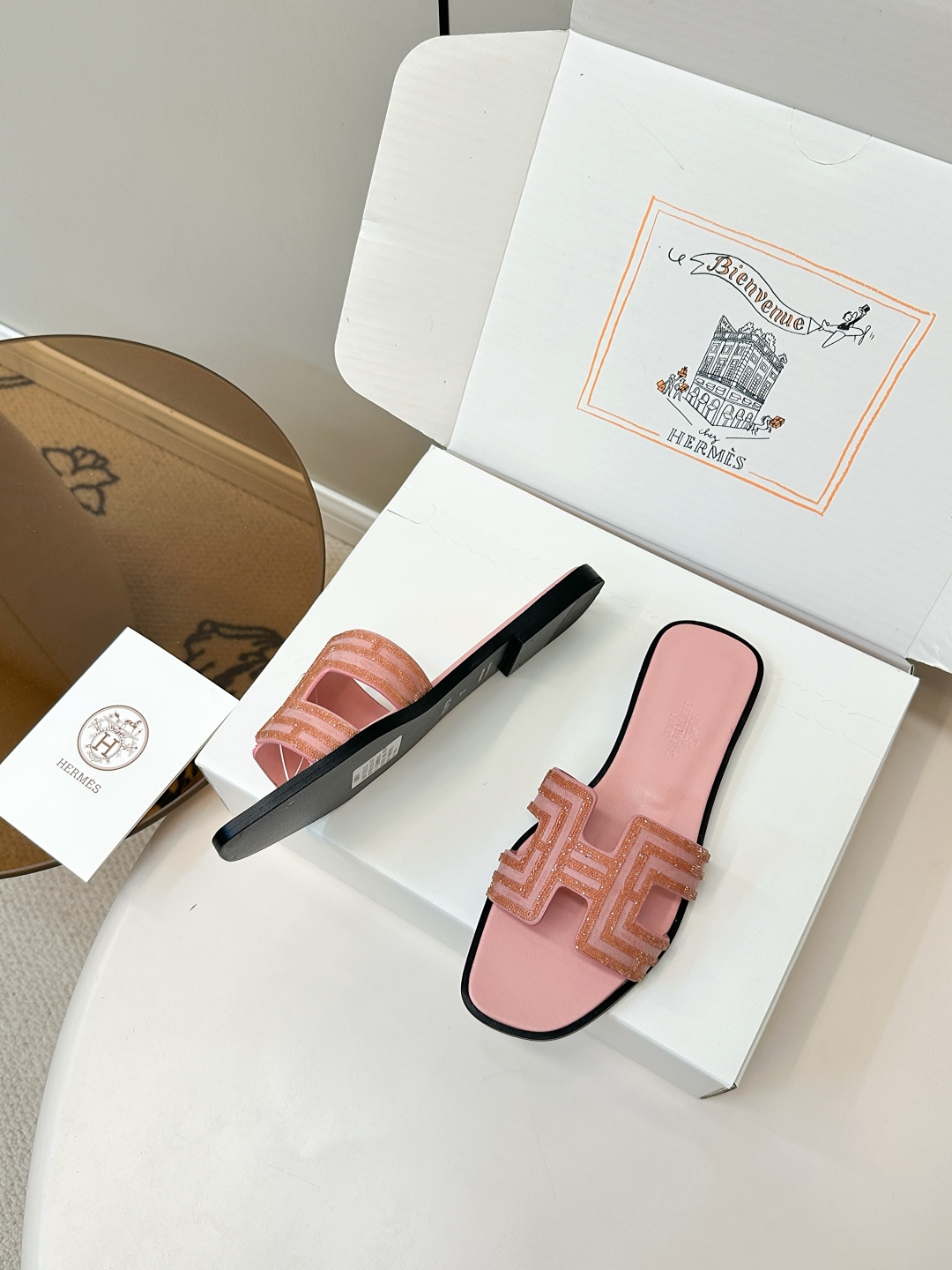 Hermes H Flat Sandal Rhinestone Accents | Comfortable & Stylish - Size 34-43 5 cmp i1750761511031 8064 0 3