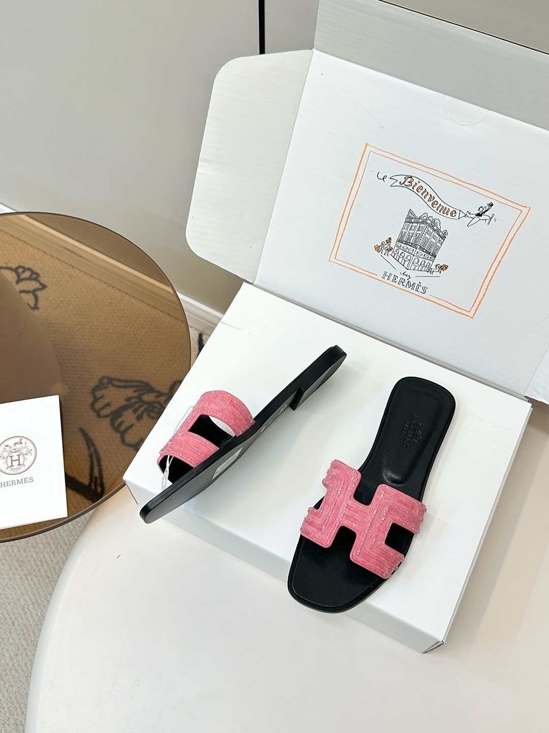 Hermes H-Slides: Chic Leather Sandals with Rhinestone Detail 5 cmp i1750761550137 6769 0 3