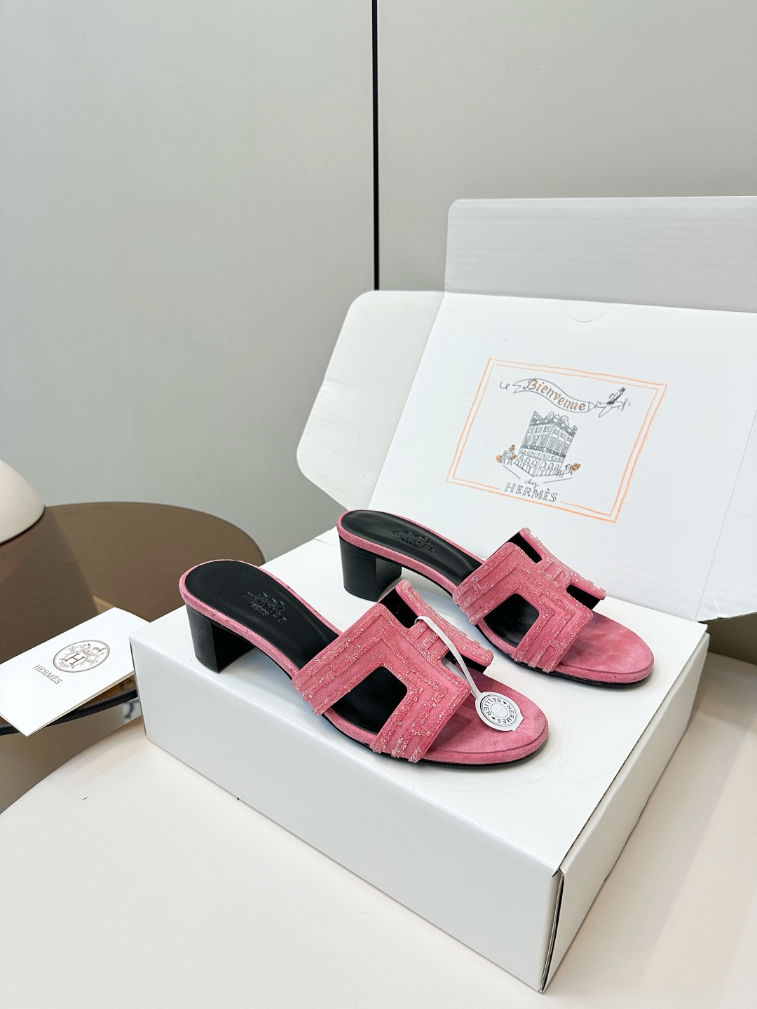 Hermes H-Slide Sandal Mid-Heel Rhinestone Embellished Leather Slippers 3 cmp i1750762212183 7839 0 1
