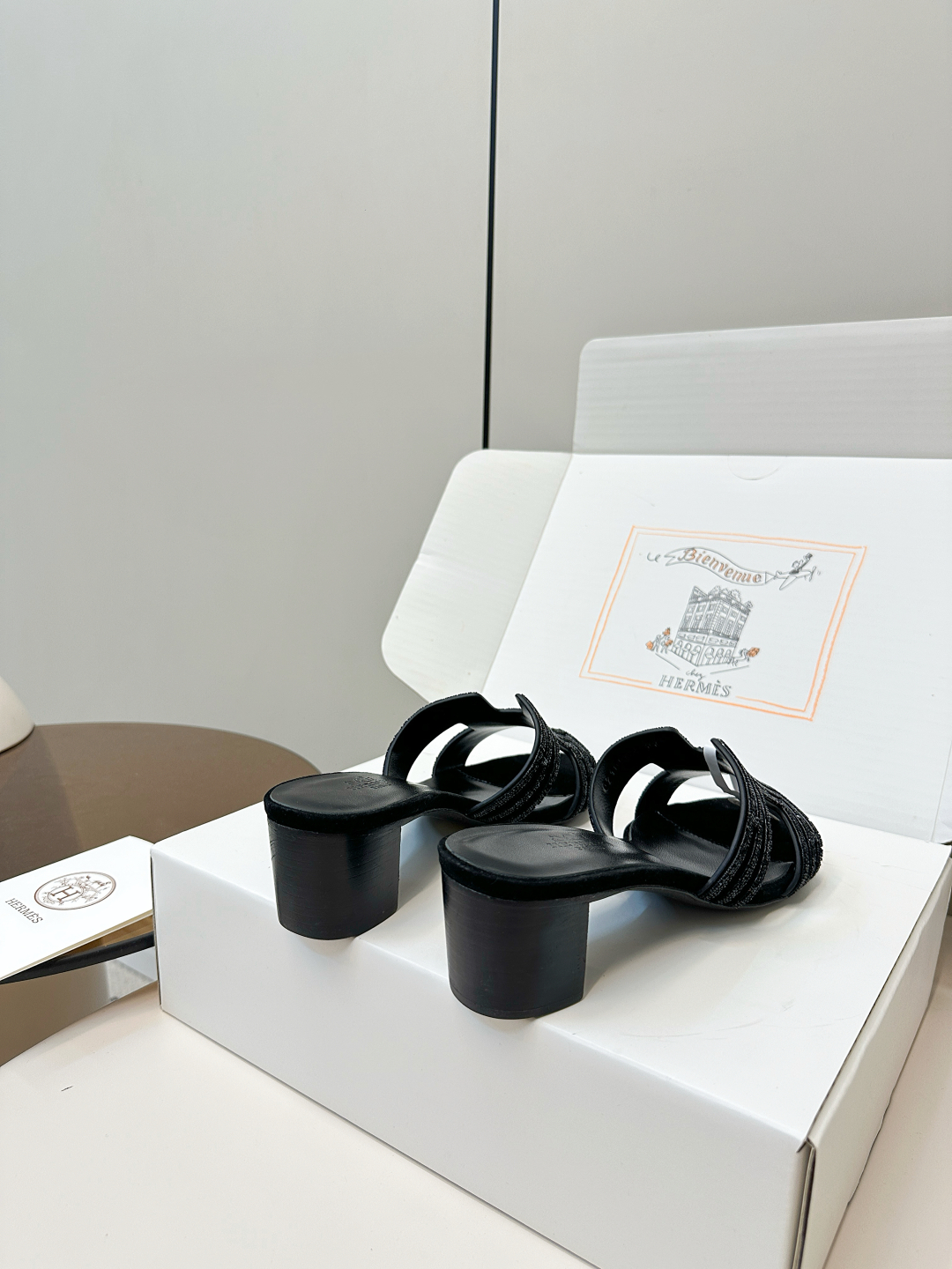 Hermes H-Slide Mid-Heel Sandals with Rhinestone Detail - Stylish & Comfy 5 cmp i1750762250862 3509 0 3