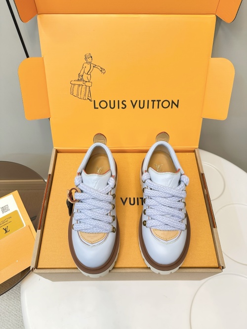Louis Vuitton Remix Lace-Up Hiker Derby Shoes Women's Size 35-41 1 Louis Vuitton Remix Lace-Up Hiker Derby Shoes Women's Size 35-41