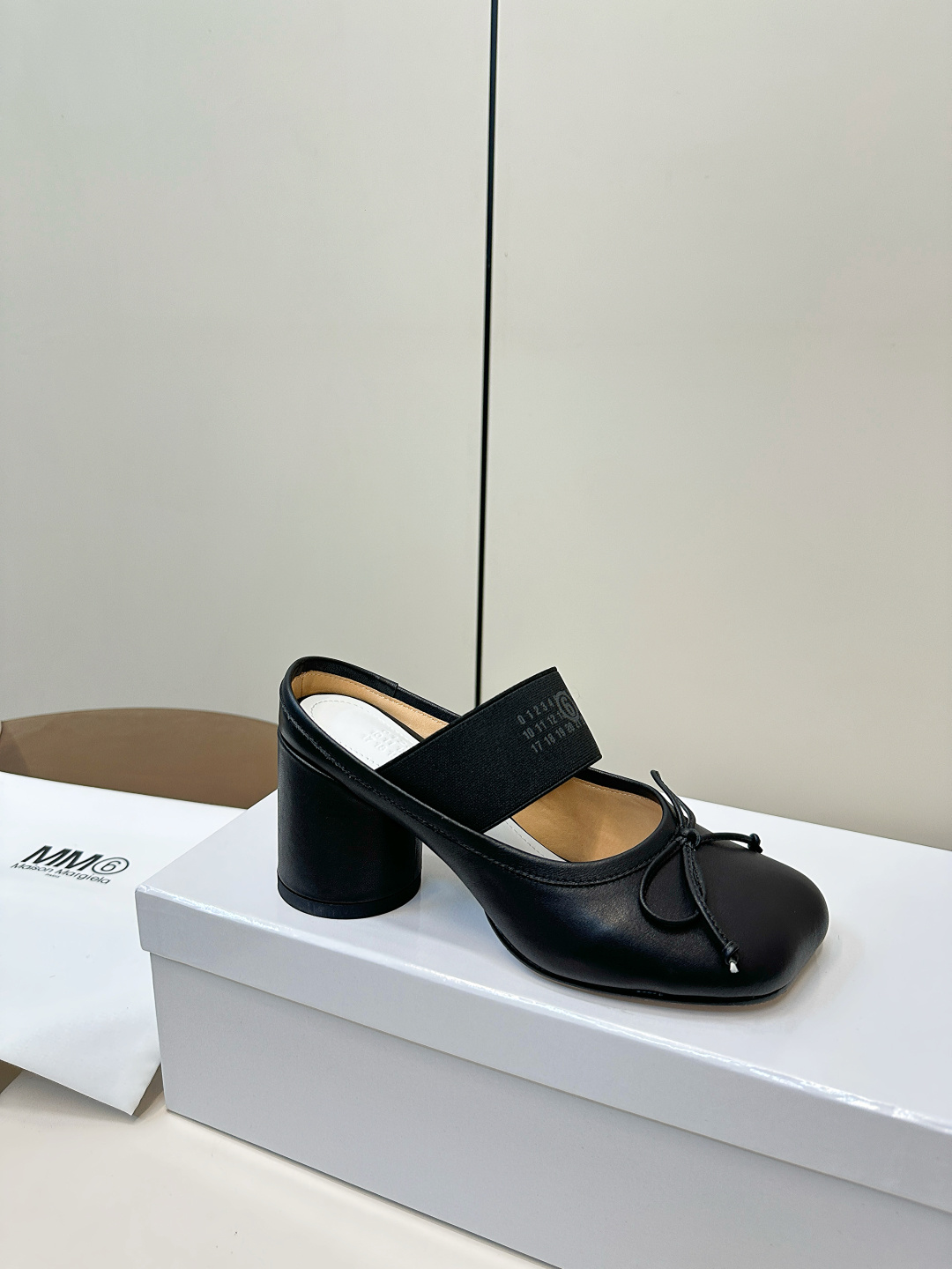 MM6 Maison Margiela Apple-Toe Heeled Mules - Jennie's Chic Style