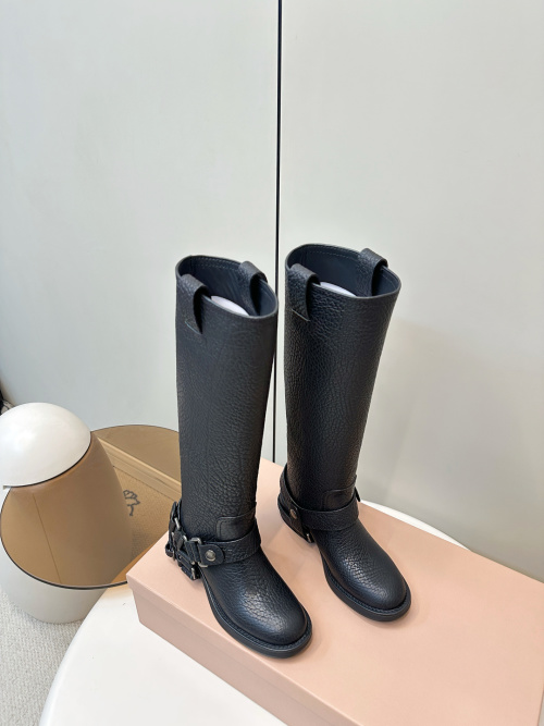 Miu Miu Punk Style Biker Boots - Fall/Winter Collection, Limited Edition 1 Miu Miu Punk Style Biker Boots - Fall/Winter Collection, Limited Edition