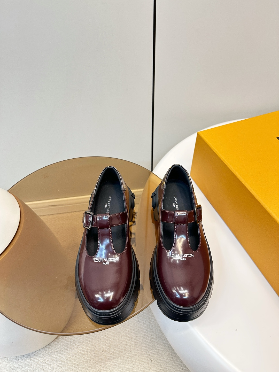 Louis Vuitton LV 26早春新品厚底玛丽珍小皮鞋