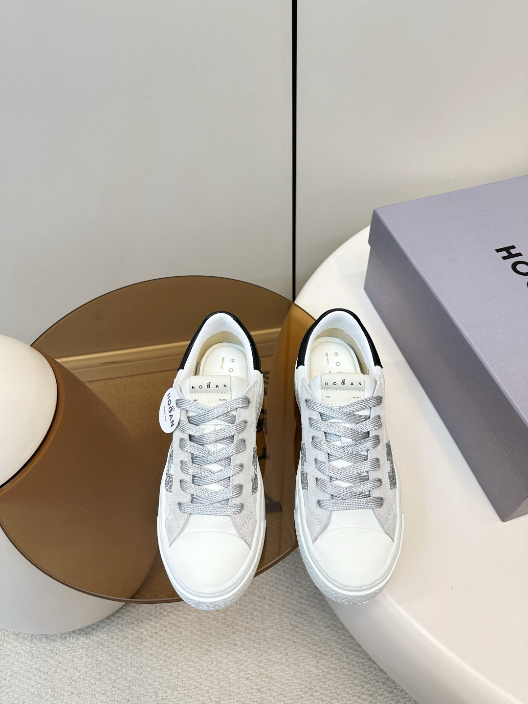 Alexander McQueen HOGAN H705 运动鞋 休闲厚底小白鞋