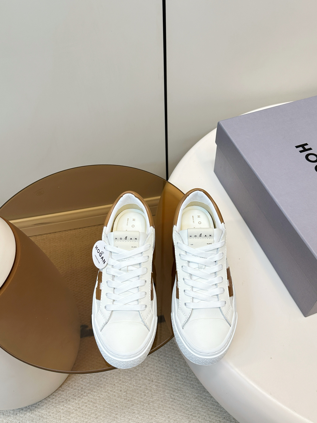 Alexander McQueen HOGAN H705 运动鞋 休闲厚底小白鞋