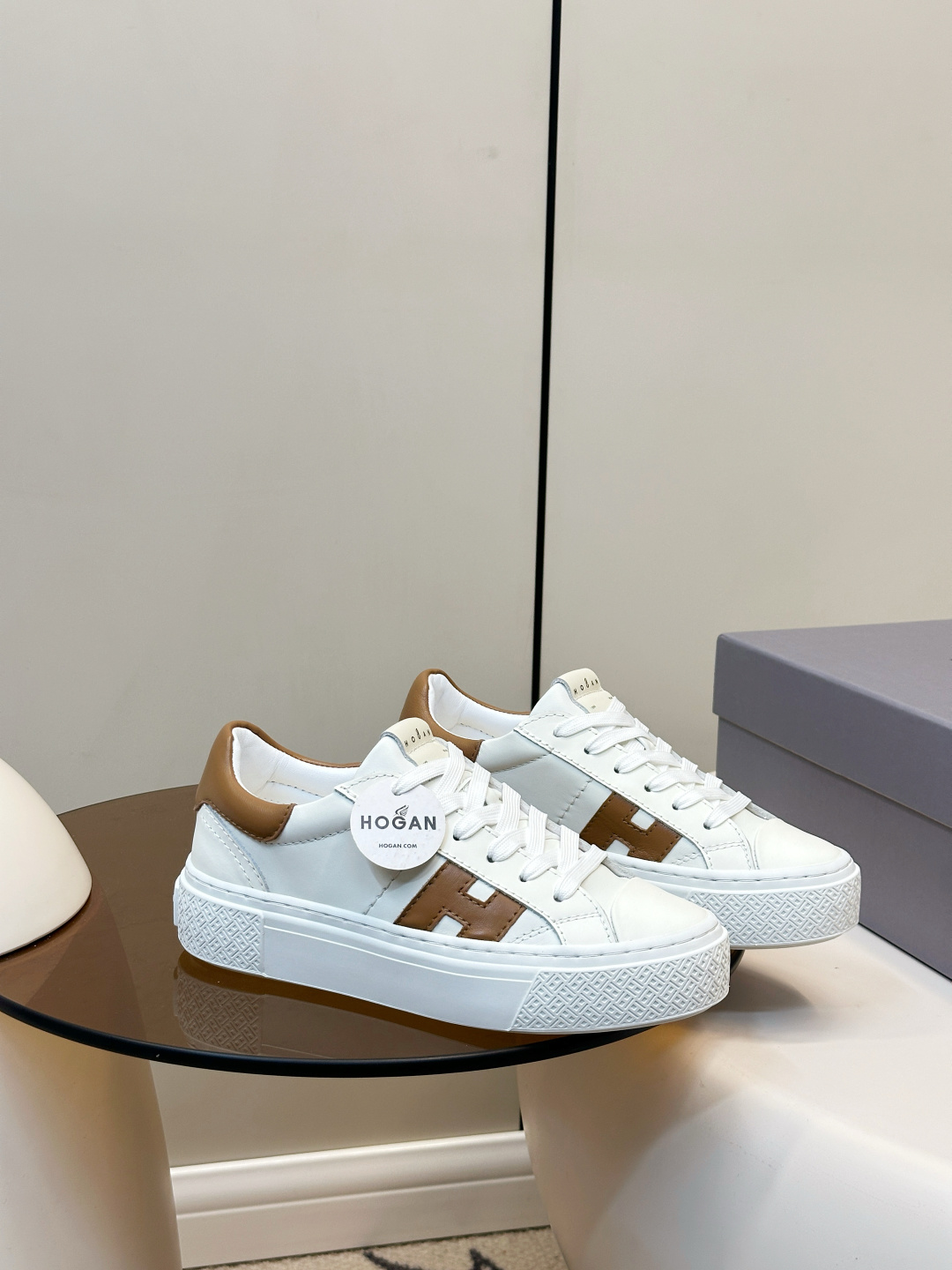 Alexander McQueen HOGAN H705 运动鞋 休闲厚底小白鞋