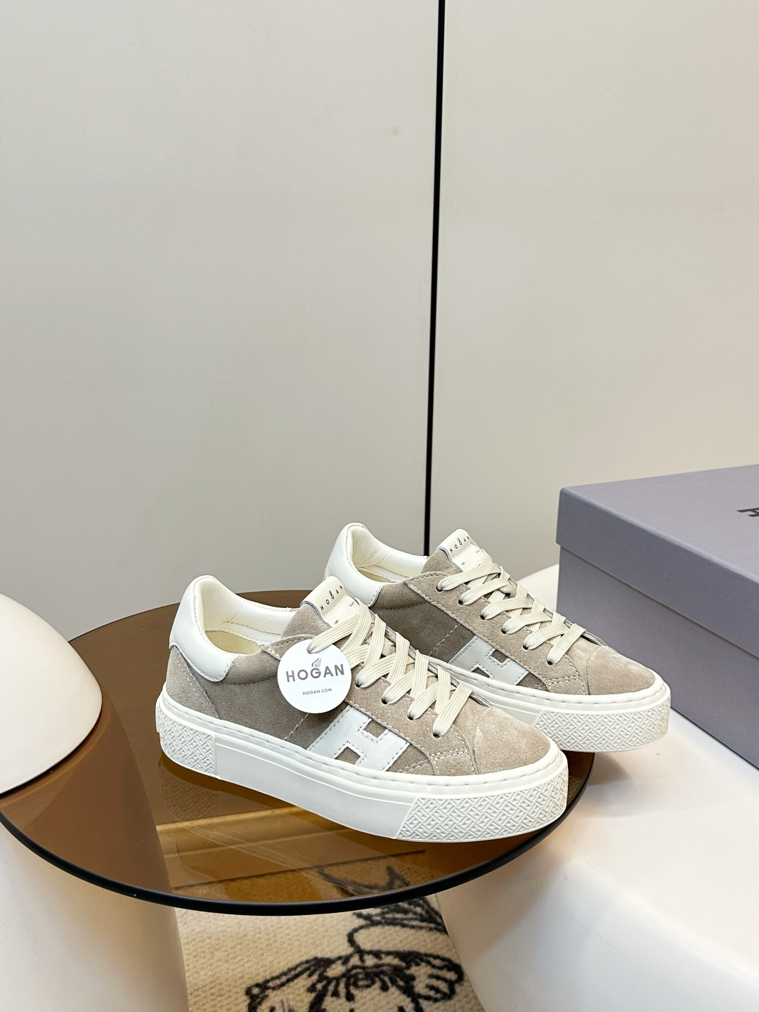 Alexander McQueen HOGAN H705 运动鞋 休闲厚底小白鞋