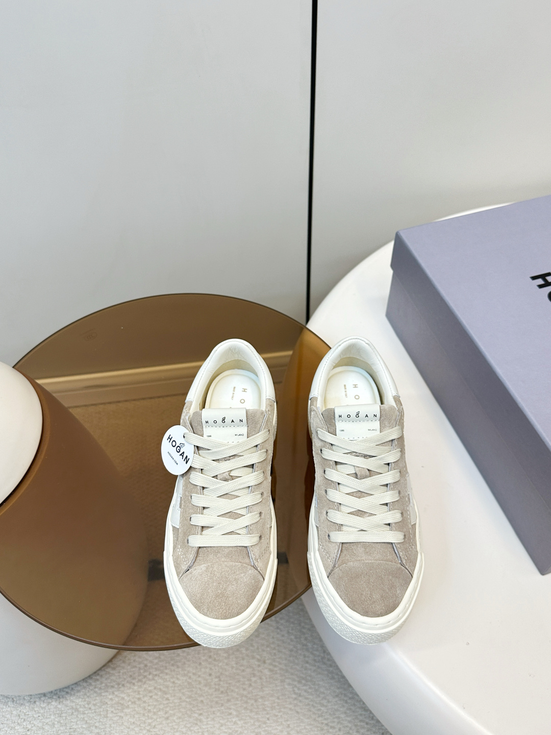 Alexander McQueen HOGAN H705 运动鞋 休闲厚底小白鞋