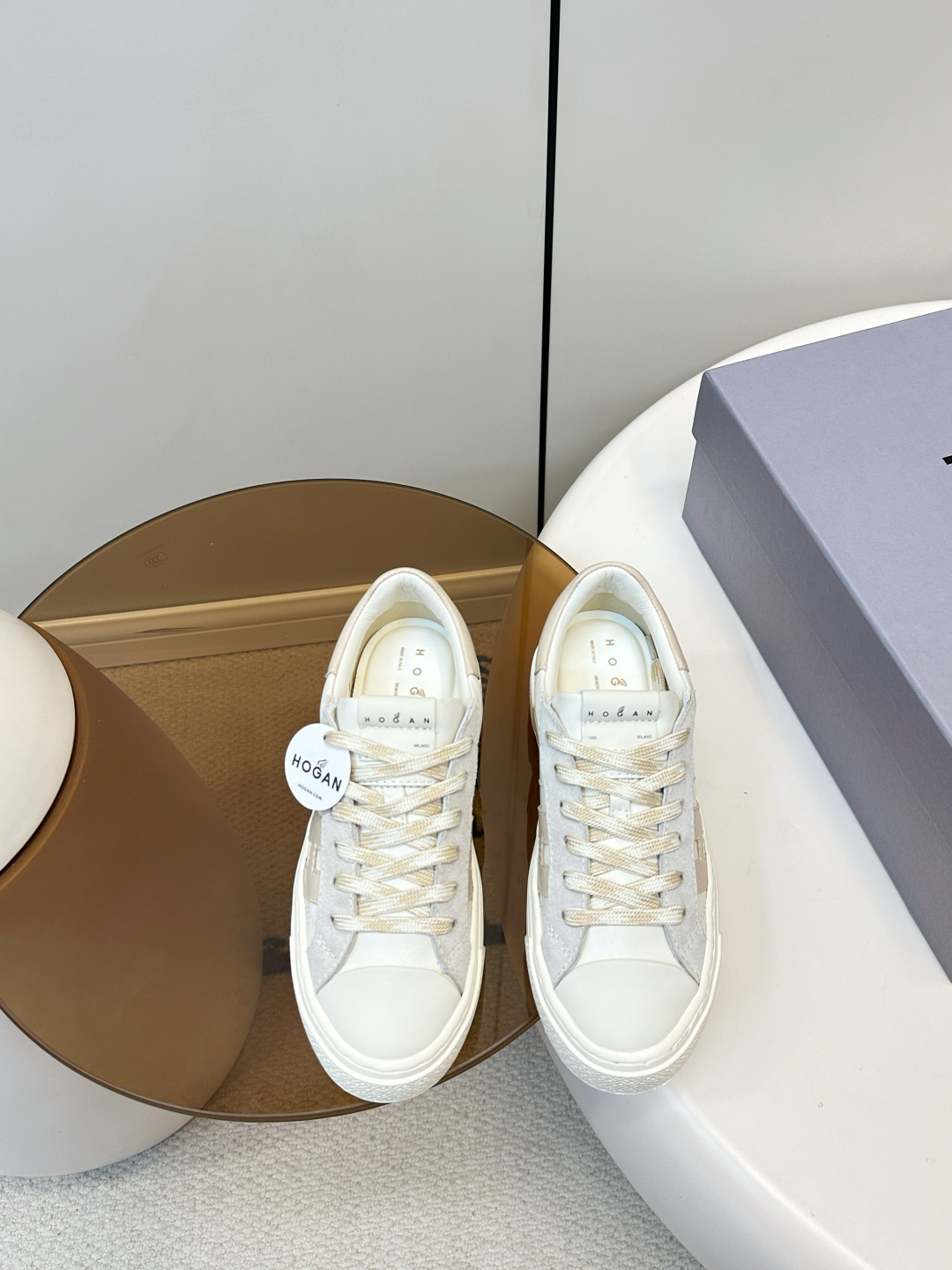 Alexander McQueen HOGAN H705 运动鞋 休闲厚底小白鞋