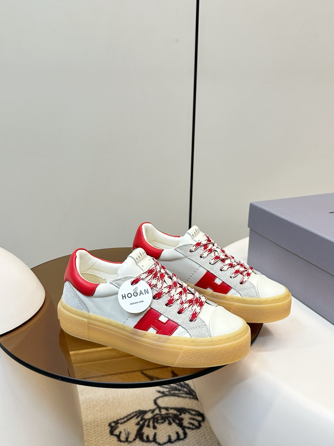 Alexander McQueen HOGAN H705 运动鞋 休闲厚底小白鞋