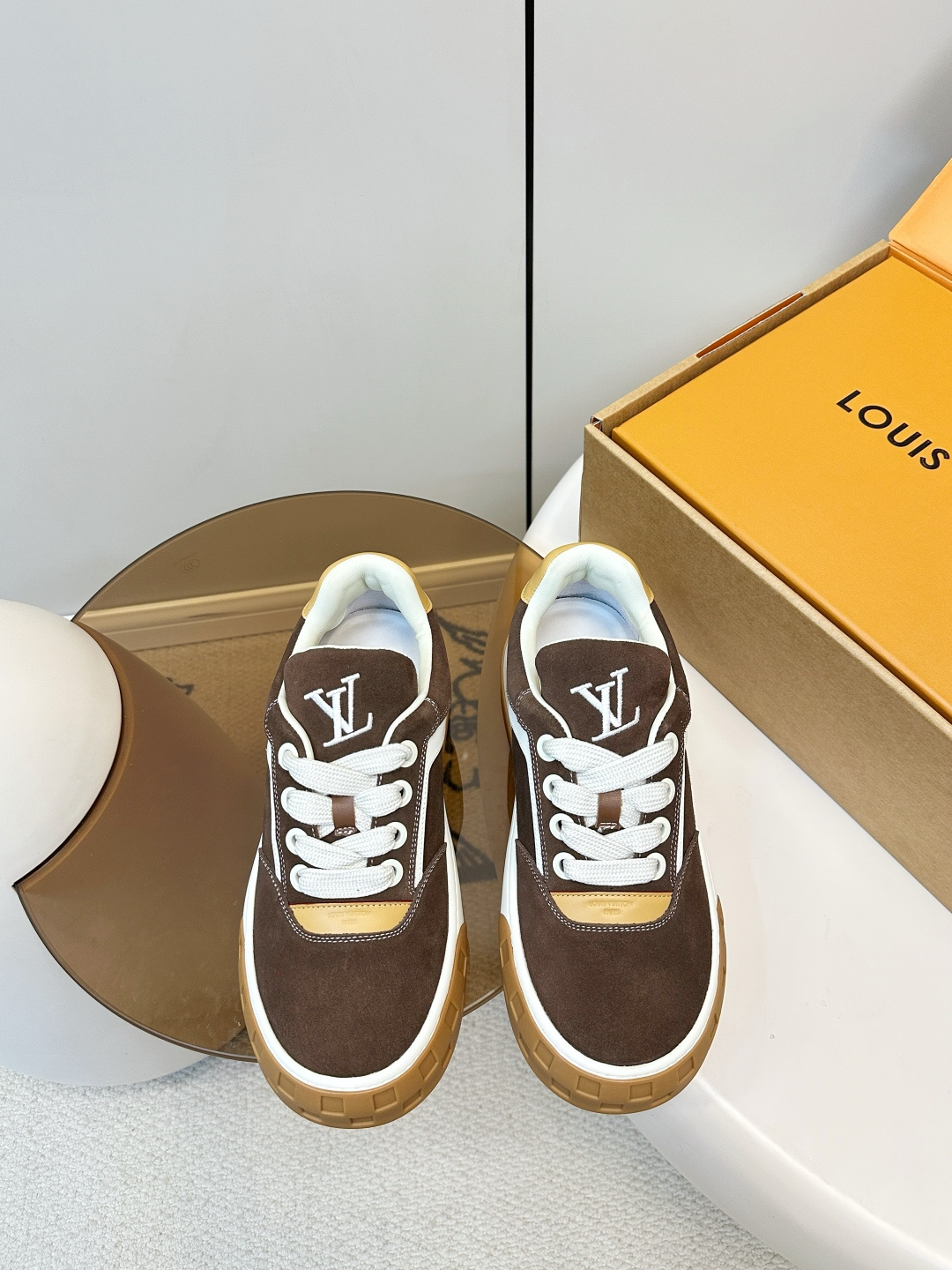 Louis Vuitton LV Tilted饼干鞋 呆萌厚底休闲鞋