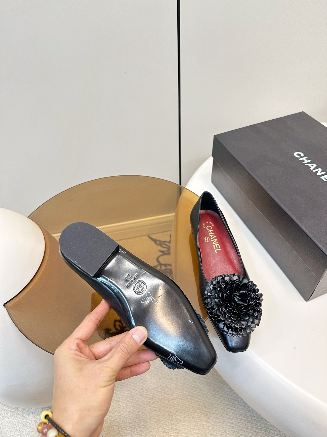 Chanel ​​Chanel 26C山茶花单鞋​​