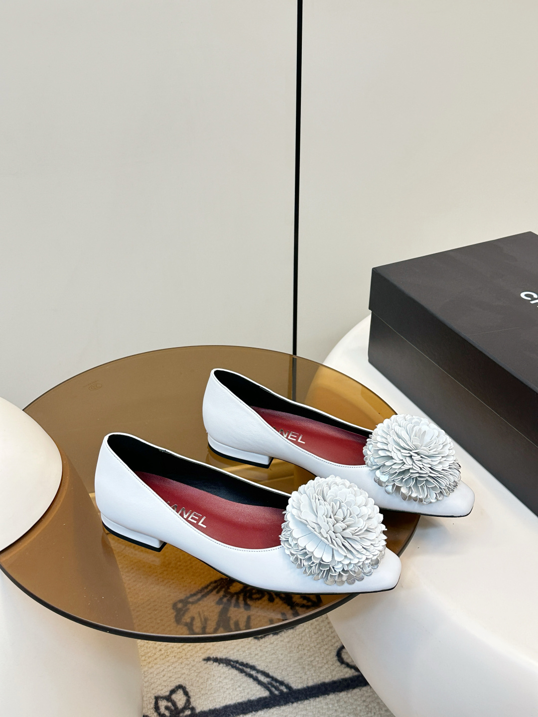 Chanel Chanel 26C山茶花单鞋​​