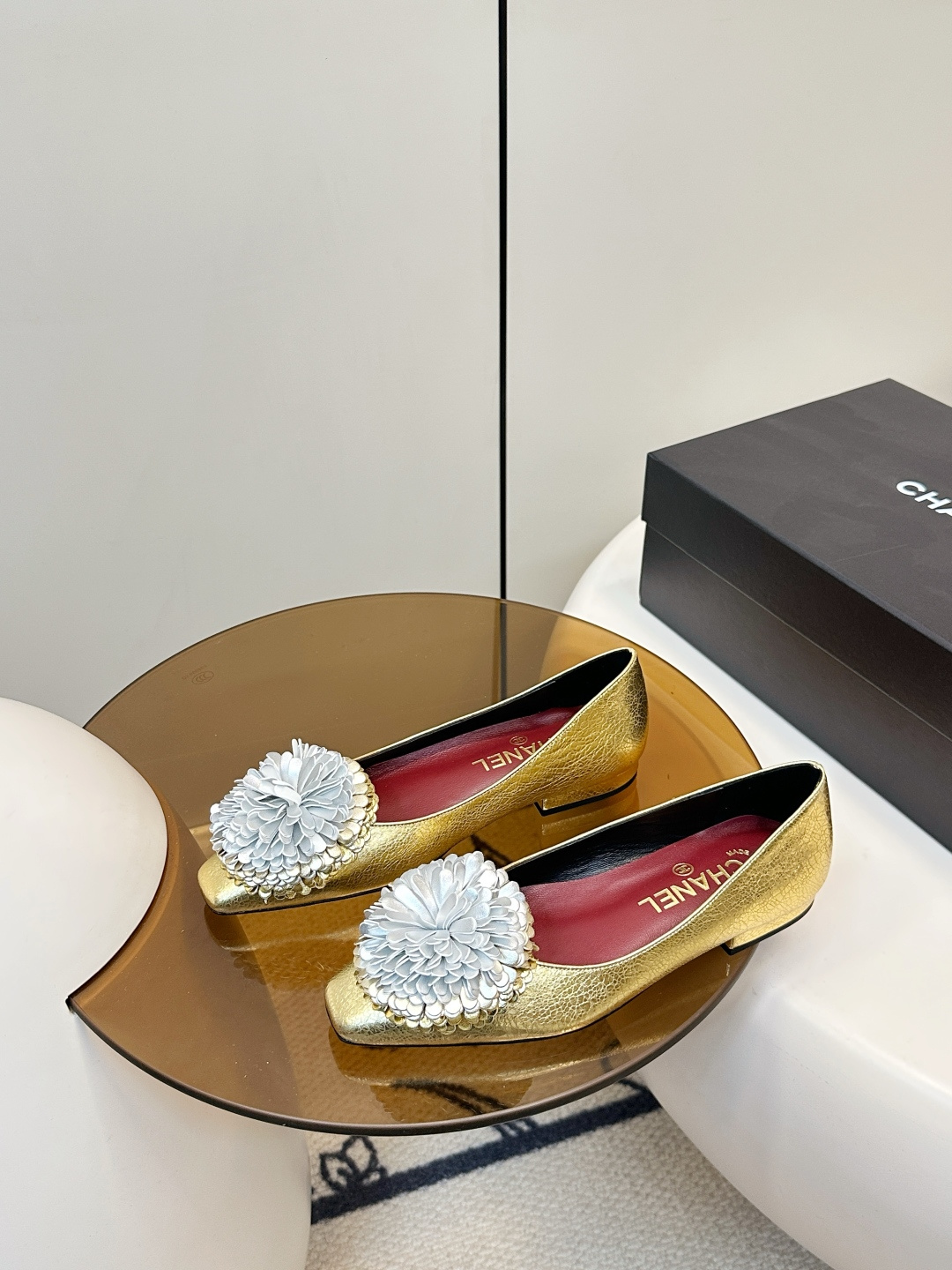 Chanel Chanel 26C山茶花单鞋​​