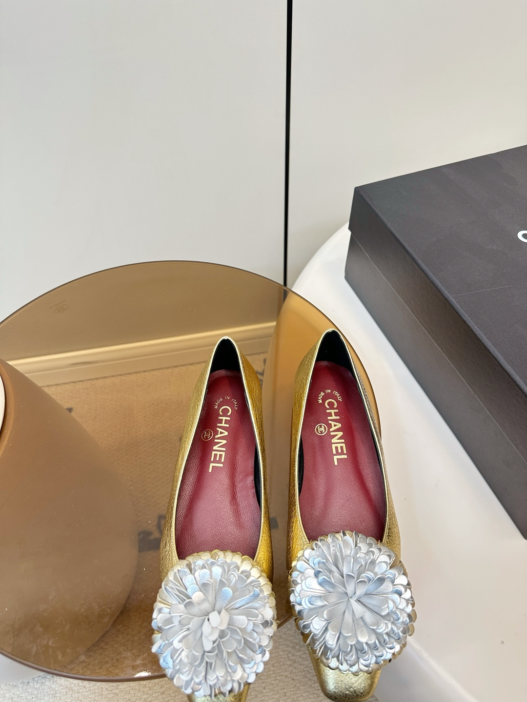 Chanel Chanel 26C山茶花单鞋​​