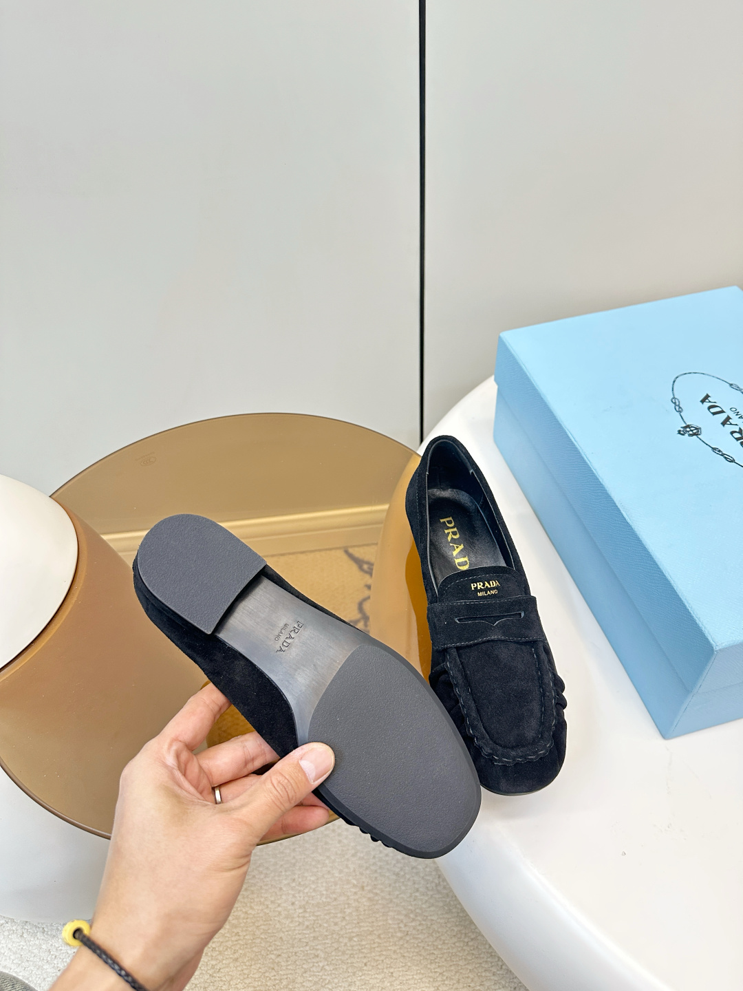 Prada ​​Prada26新品 褶皱 乐福鞋​​