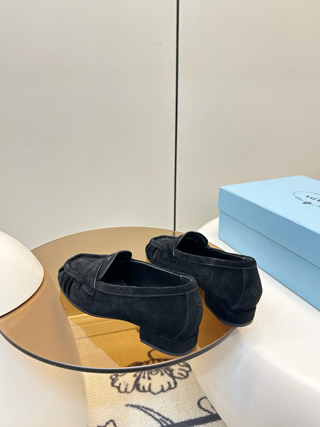 Prada ​​Prada26新品 褶皱 乐福鞋​​