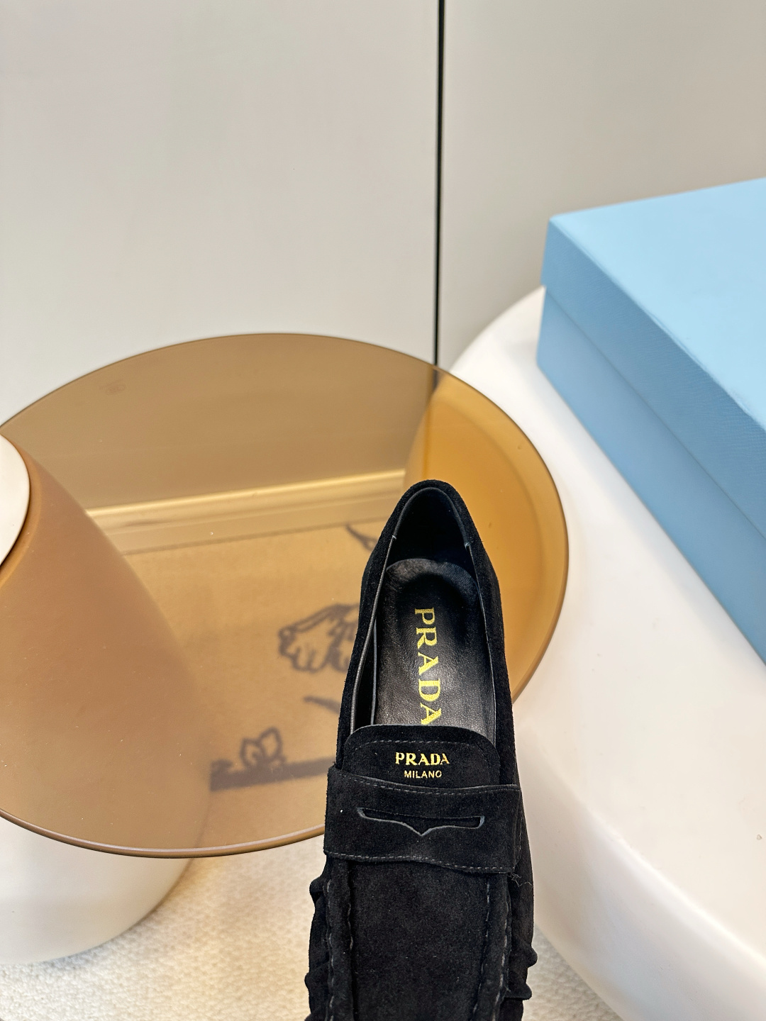 Prada ​​Prada26新品 褶皱 乐福鞋​​
