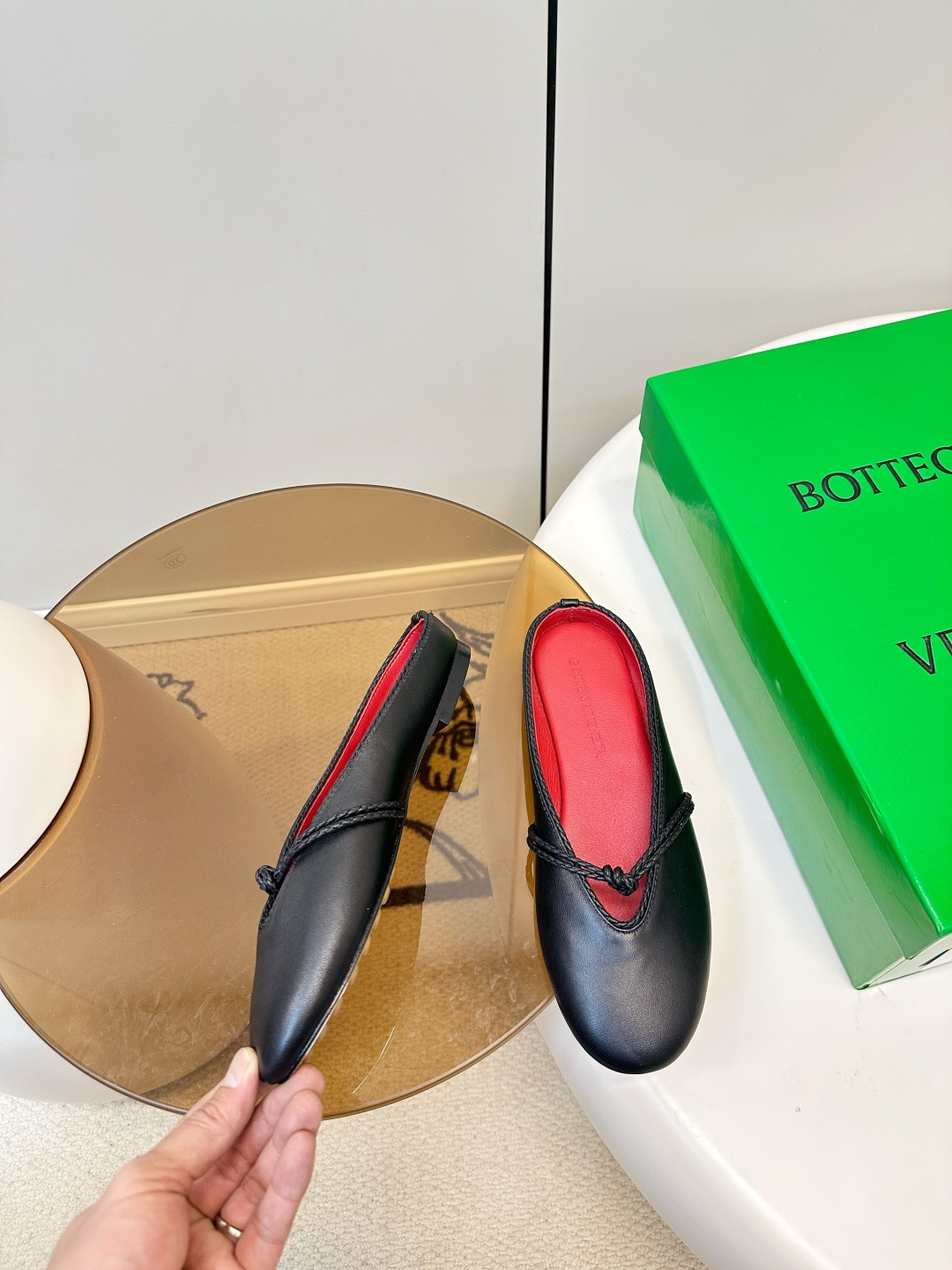 Bottega Veneta BV 26新品Rosa 懒人半拖