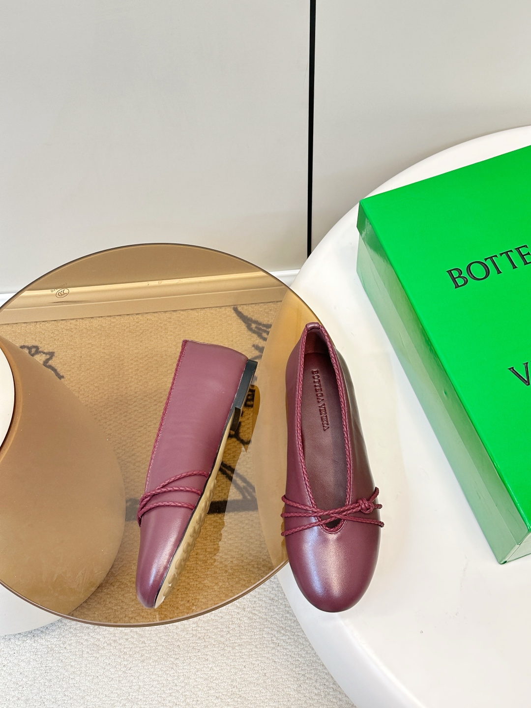Bottega Veneta Bottega Veneta Rosa玛丽珍芭蕾鞋 鞋面绳结是品牌 编织工艺 又俏皮