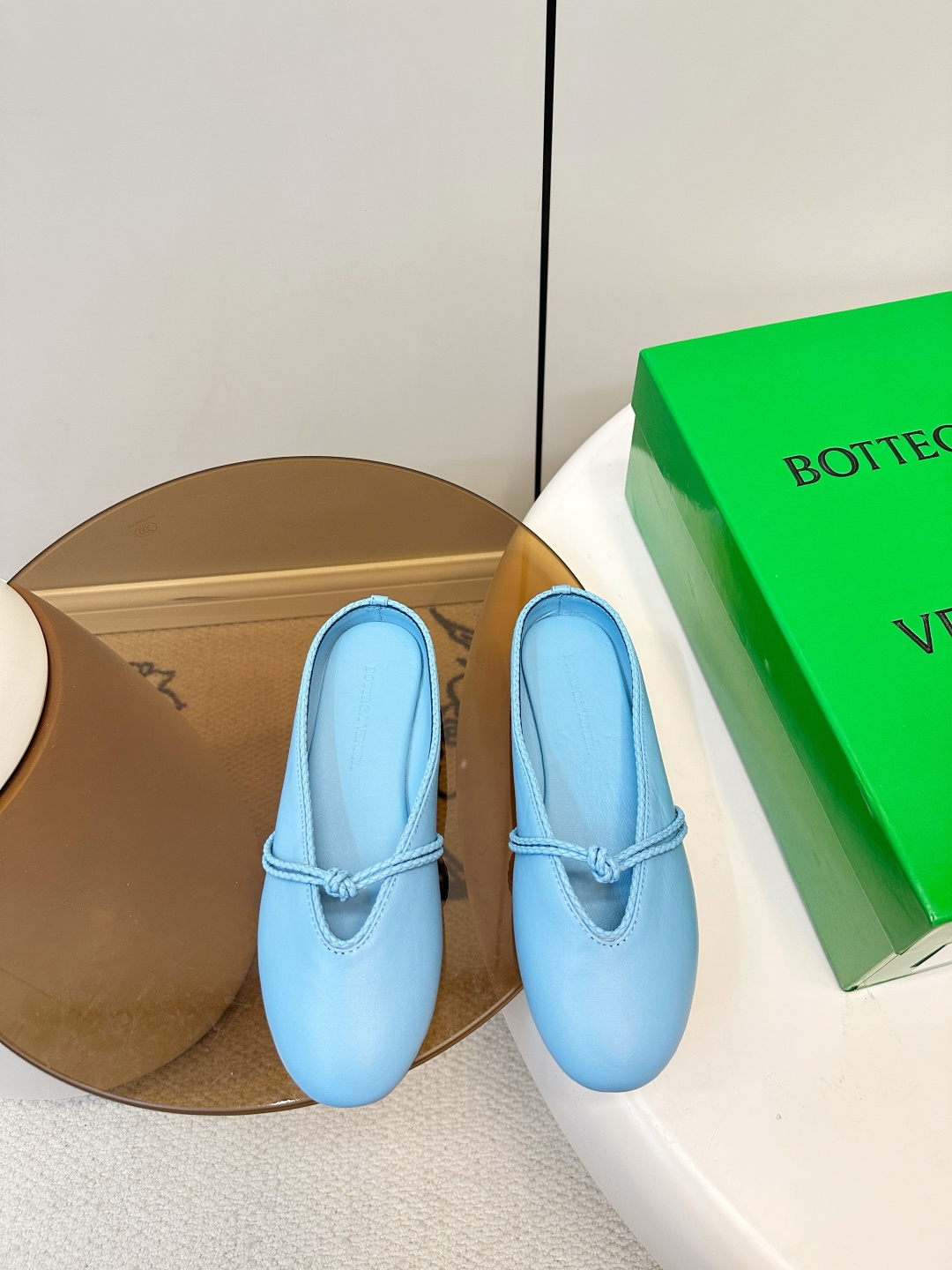Bottega Veneta BV 26新品Rosa 懒人半拖