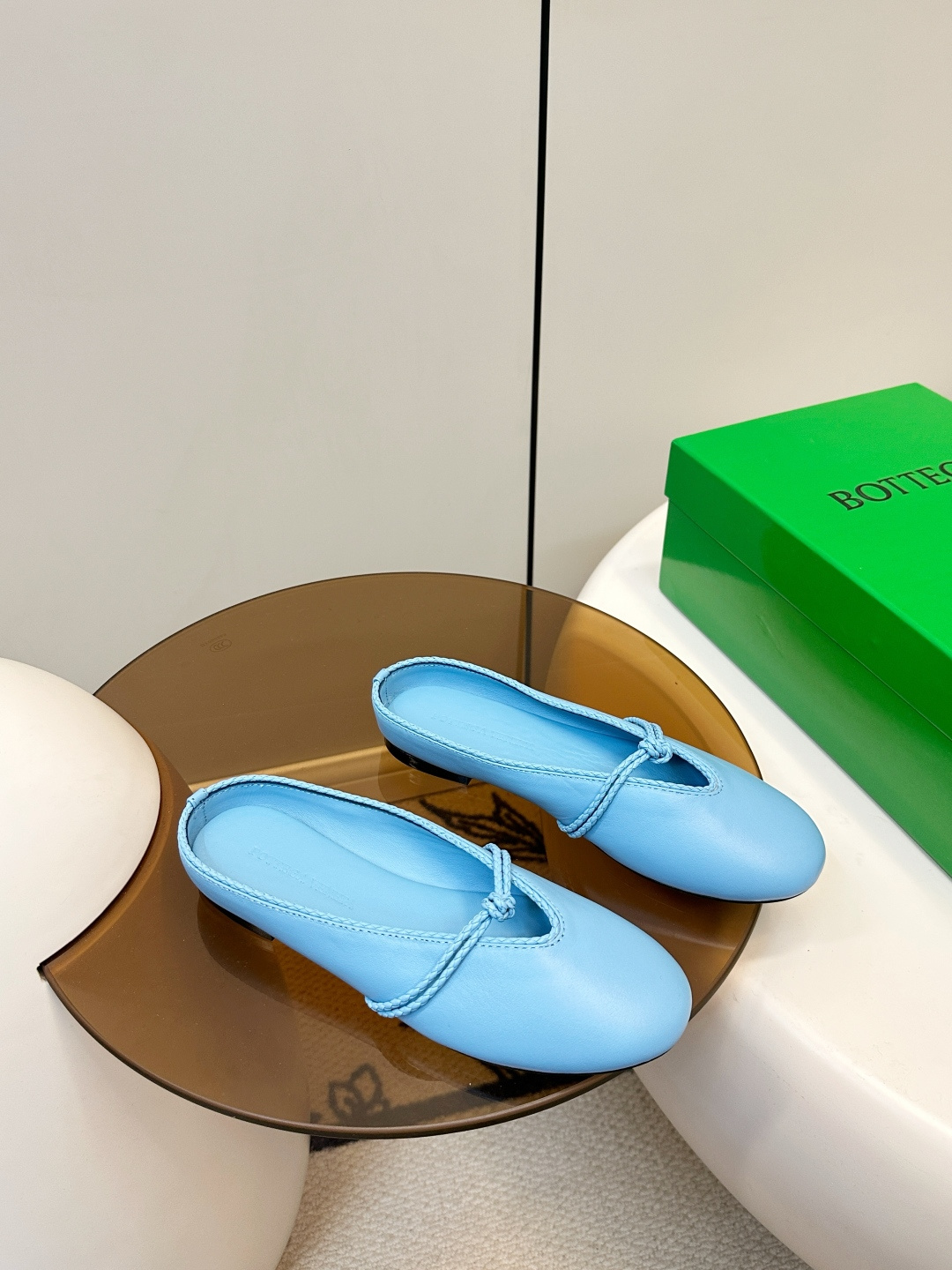 Bottega Veneta BV 26新品Rosa 懒人半拖