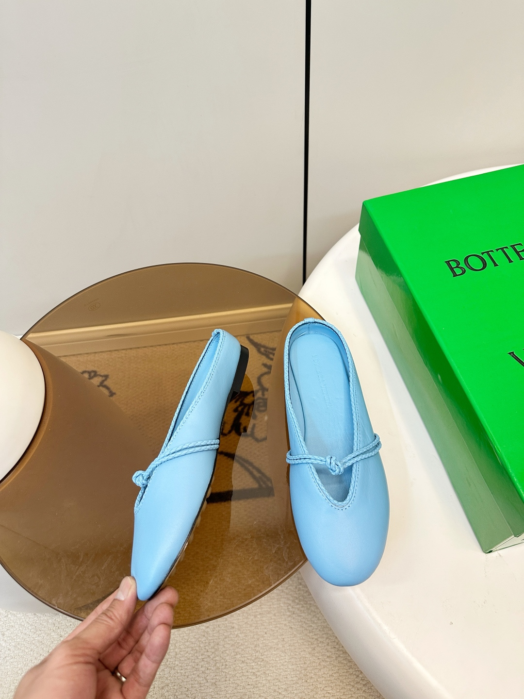 Bottega Veneta BV 26新品Rosa 懒人半拖