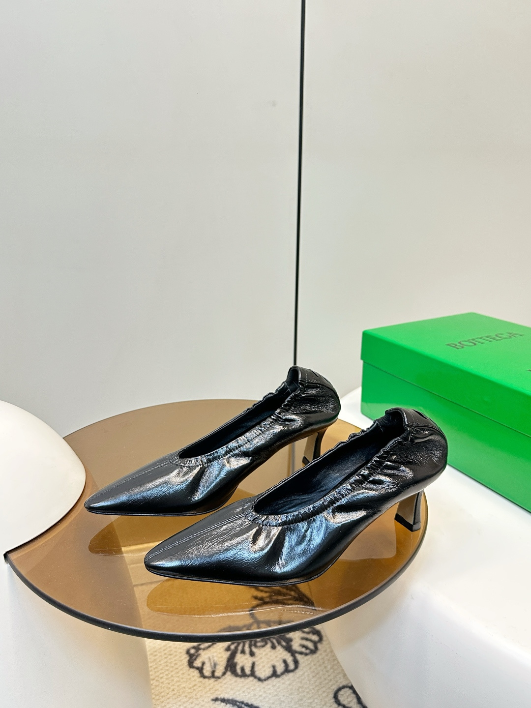 Bottega Veneta Bottega Veneta26新品BV尖头小猫跟 女巫鞋