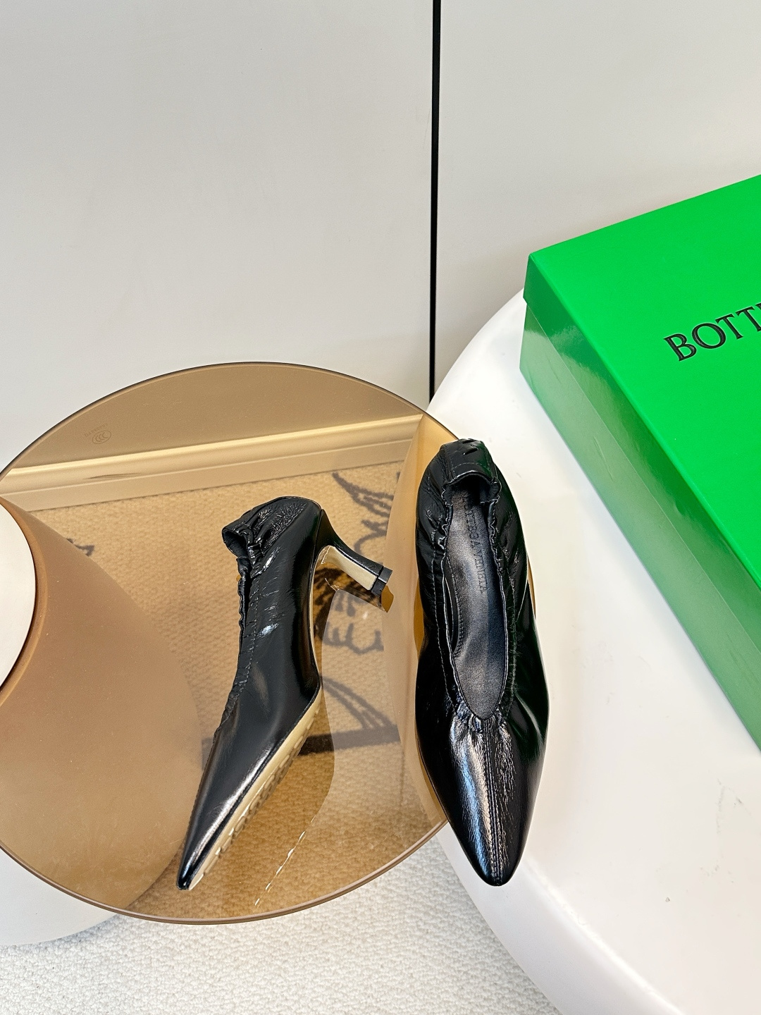 Bottega Veneta Bottega Veneta26新品BV尖头小猫跟 女巫鞋