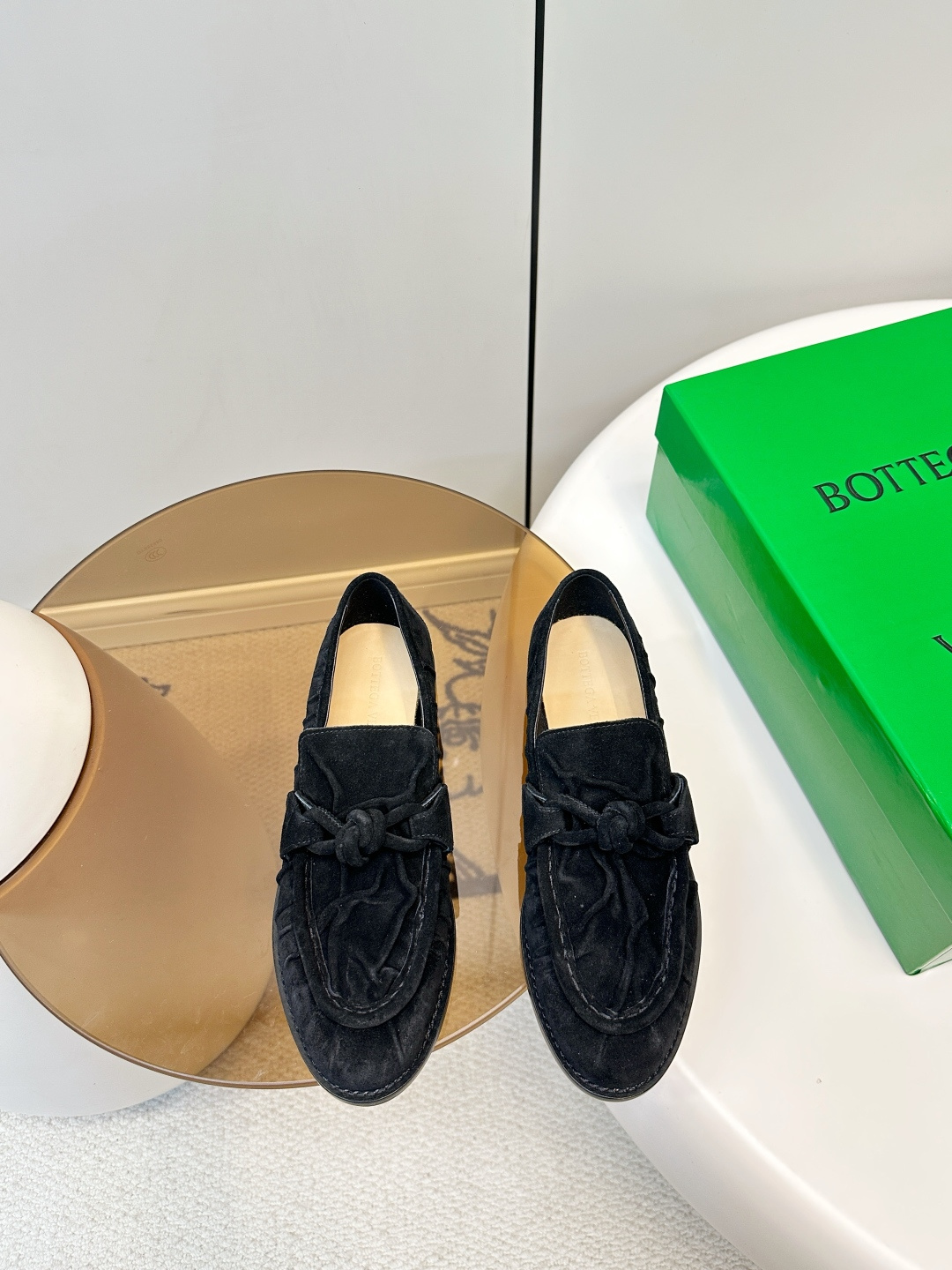 Bottega Veneta Bottega Veneta 26新品褶皱绳结扣乐福鞋​​