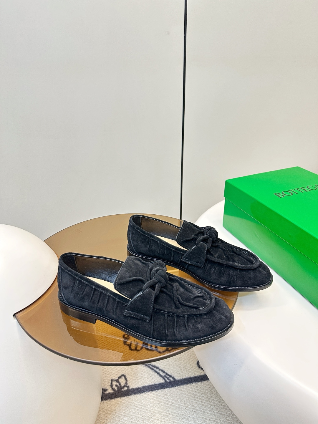 Bottega Veneta Bottega Veneta 26新品褶皱绳结扣乐福鞋​​