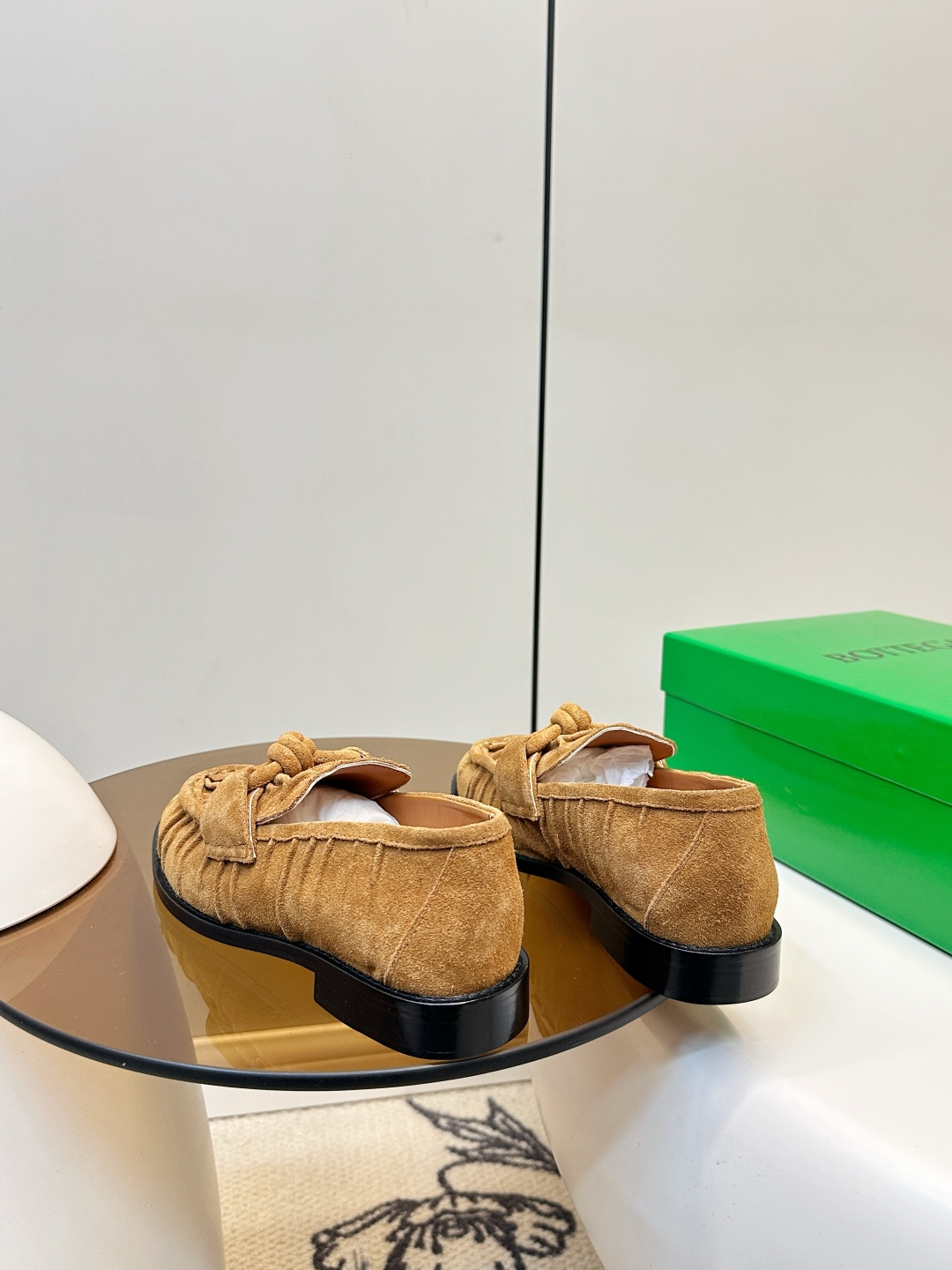 Bottega Veneta Bottega Veneta 26新品褶皱绳结扣乐福鞋​​