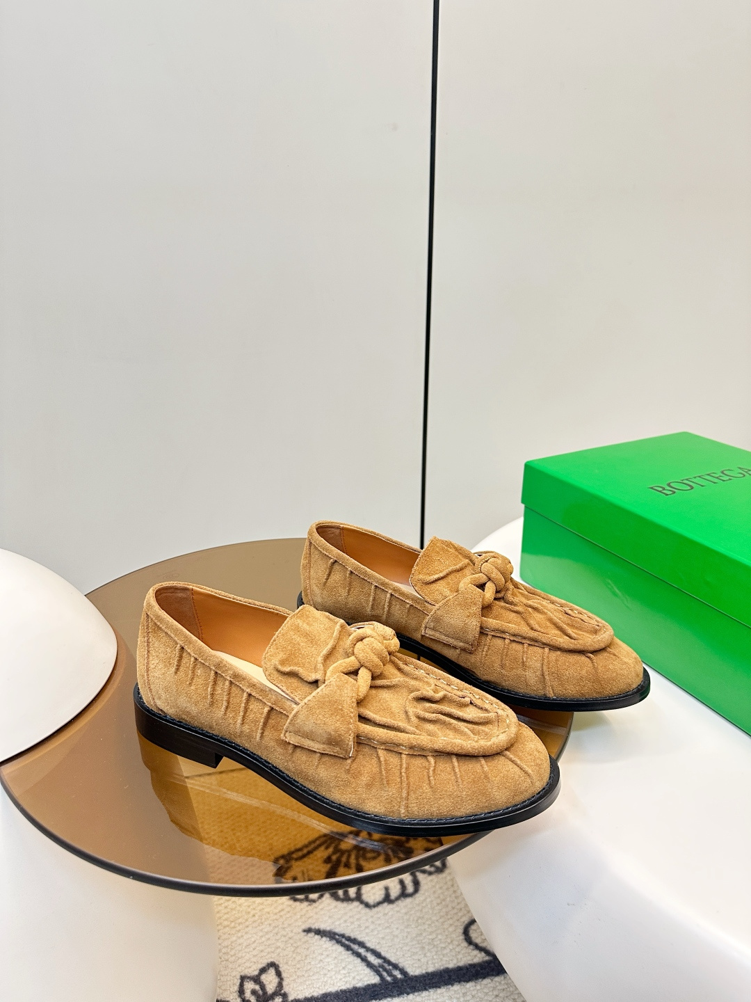 Bottega Veneta Bottega Veneta 26新品褶皱绳结扣乐福鞋​​