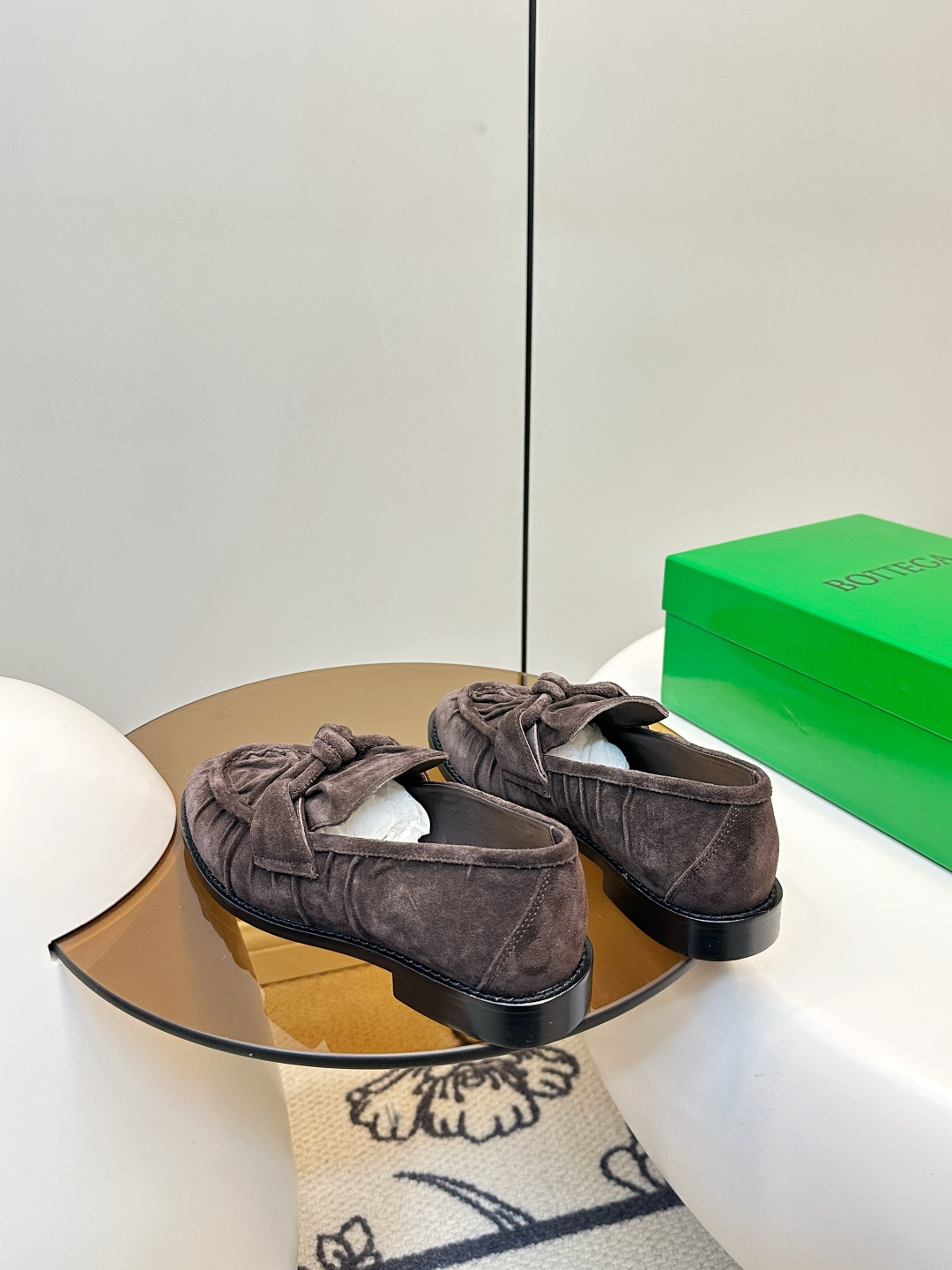 Bottega Veneta Bottega Veneta 26新品褶皱绳结扣乐福鞋​​