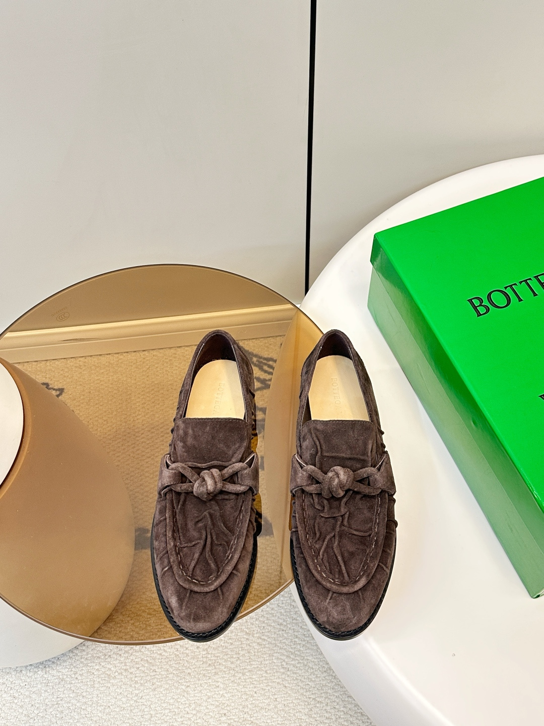 Bottega Veneta Bottega Veneta 26新品褶皱绳结扣乐福鞋​​