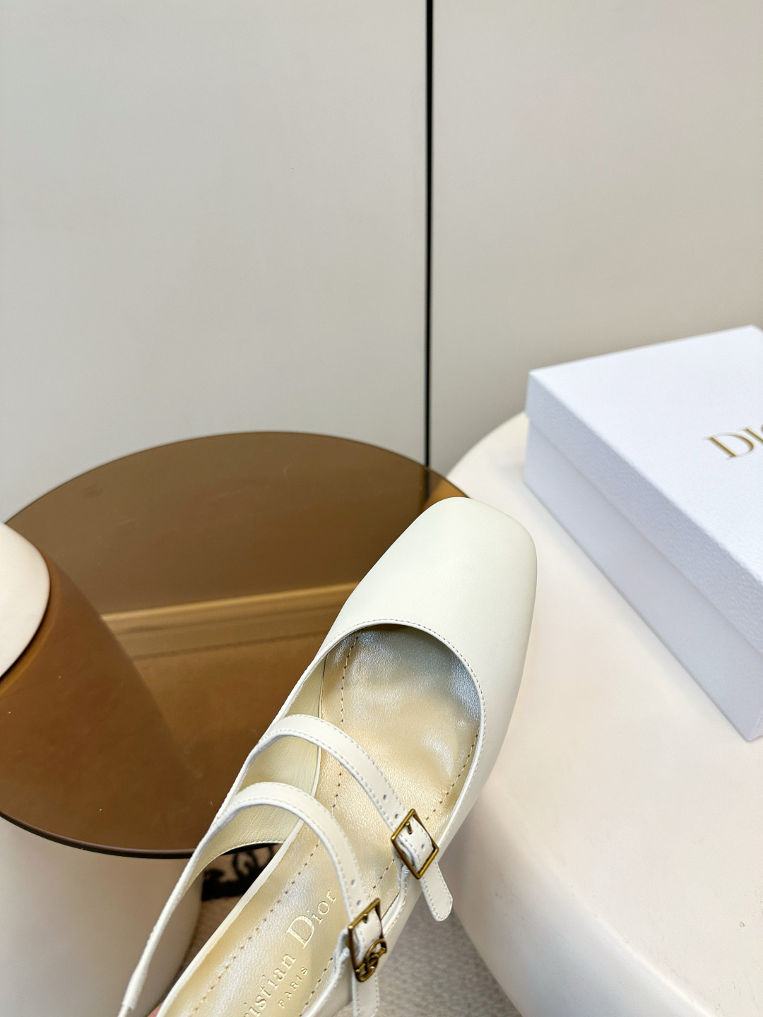 Dior ​​Dior D-Cherie 露跟 双扣带 玛丽珍 凉鞋