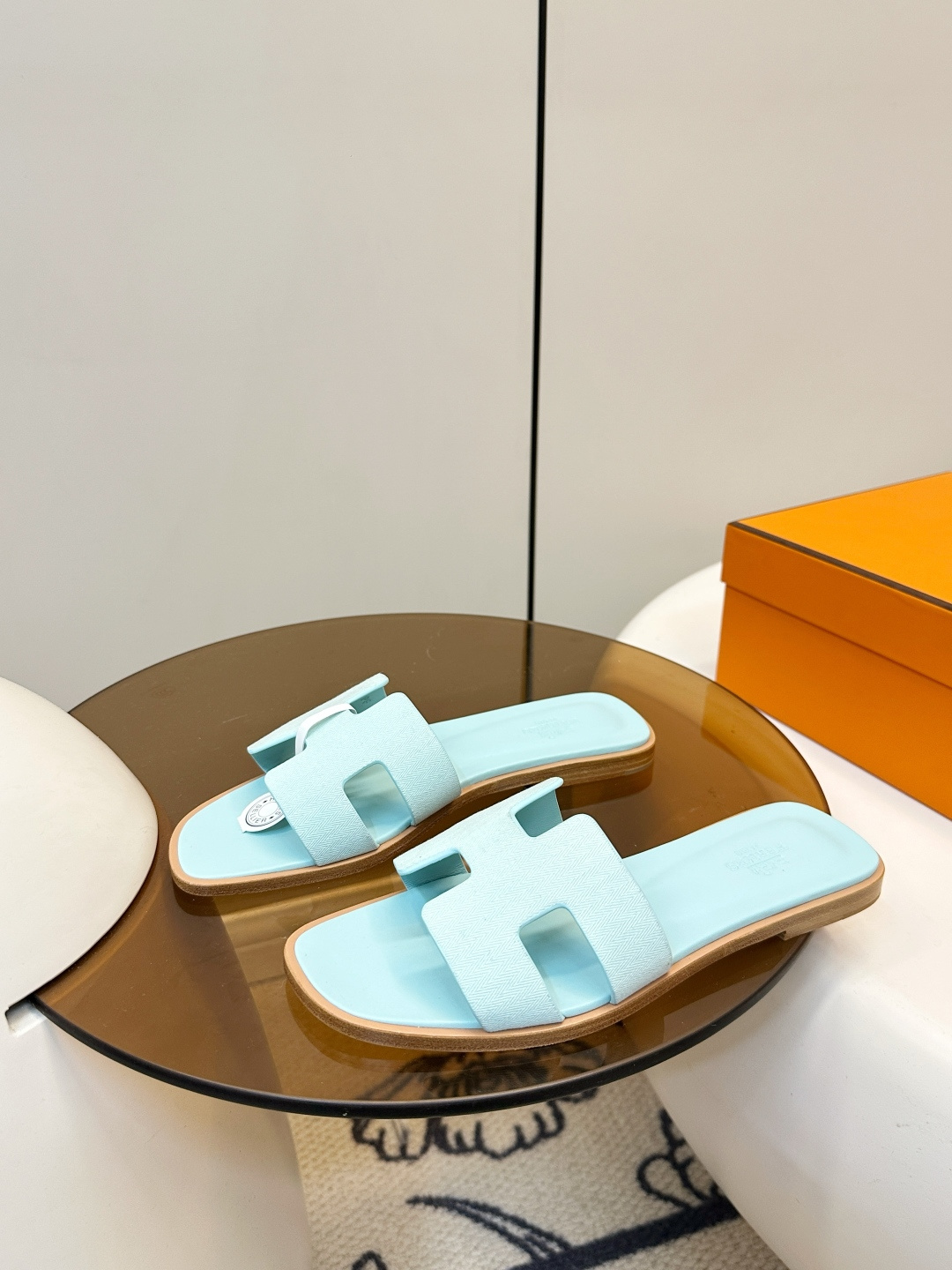 Hermès ​​Hermes｜爱马仕Oran H型平底拖鞋