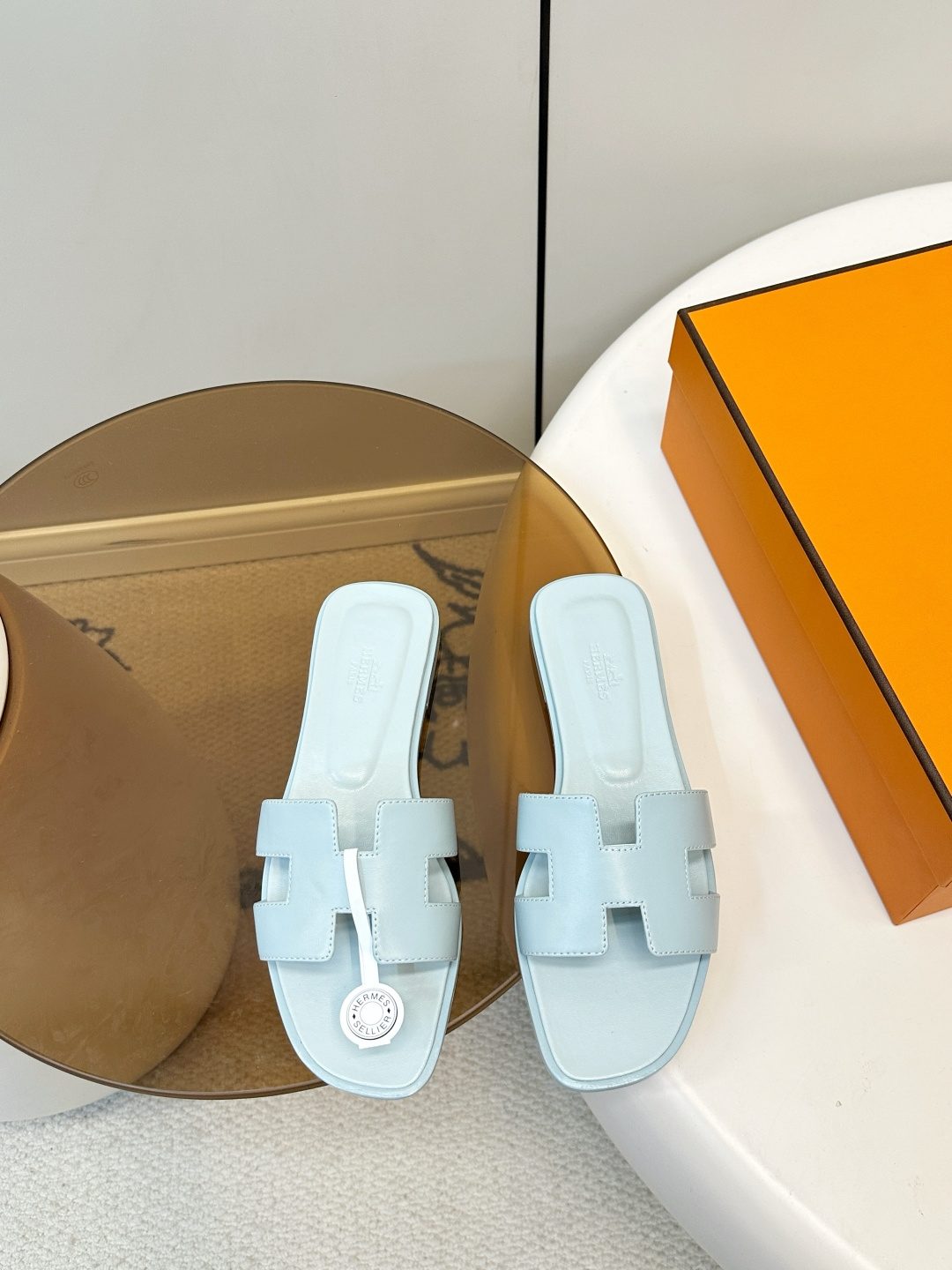 Hermès ​​Hermes｜爱马仕Oran H型平底/中跟 拖鞋