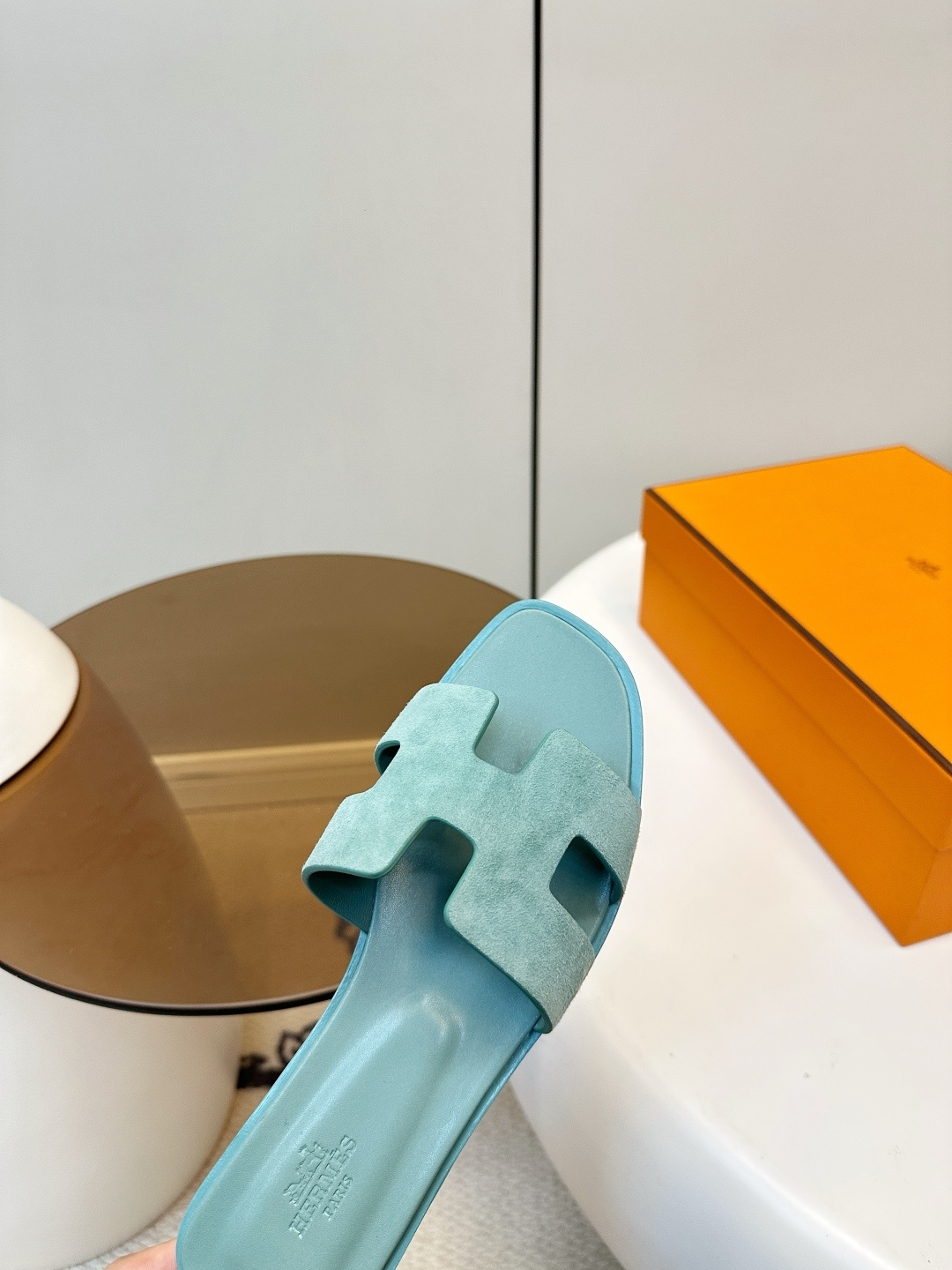 Hermès ​​Hermes｜爱马仕Oran H型平底/中跟 拖鞋