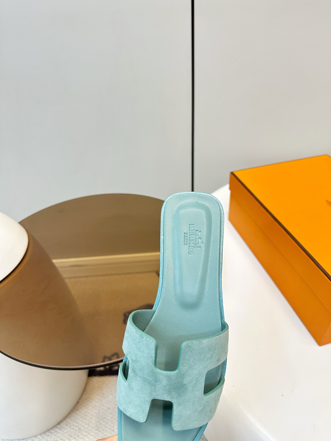 Hermès ​​Hermes｜爱马仕Oran H型平底/中跟 拖鞋