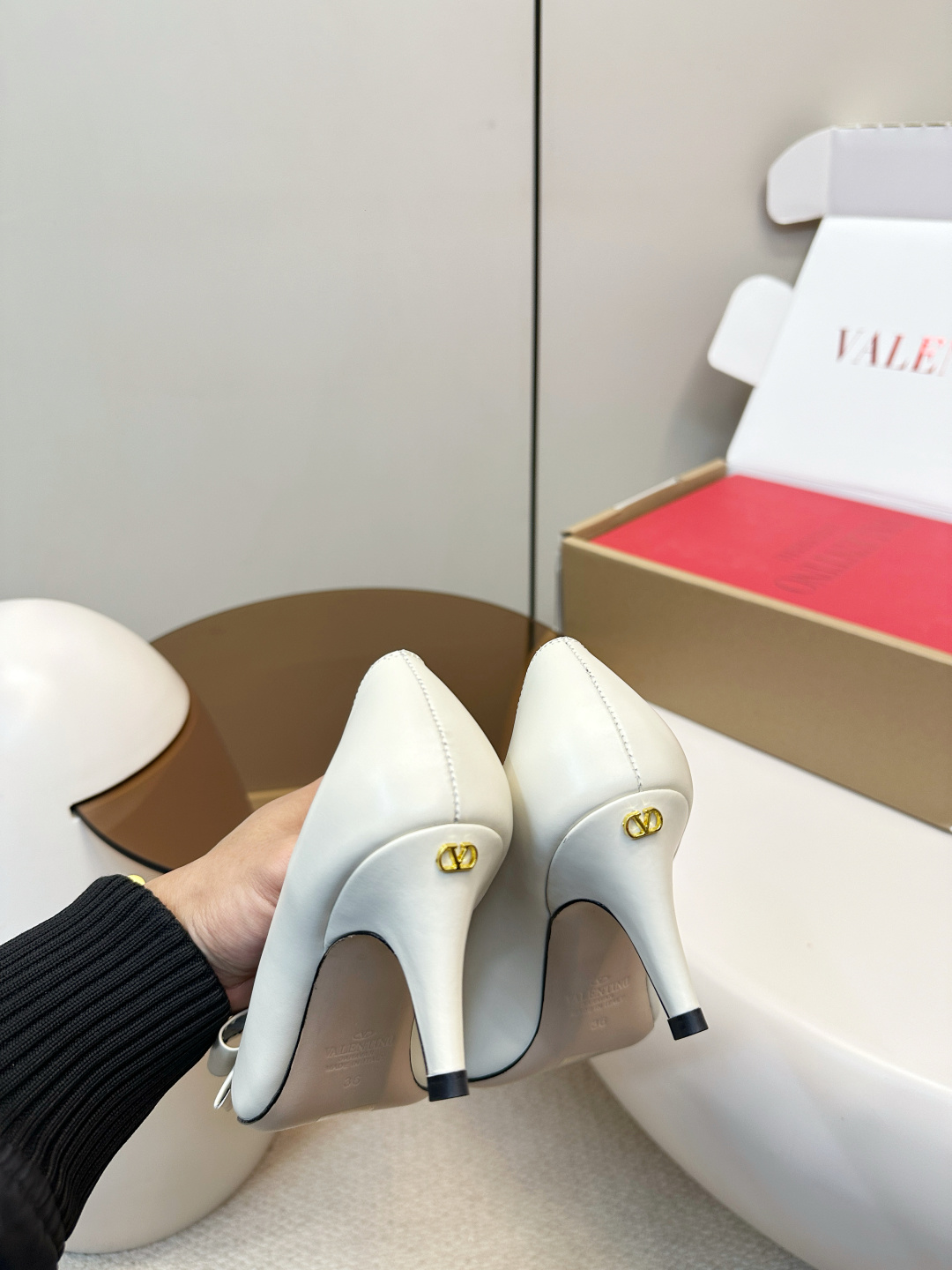 Valentino Valentino Bowknot VT蝴蝶结高跟鞋​​