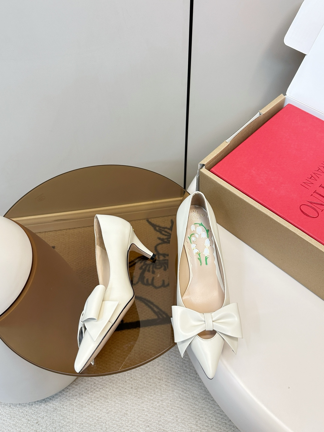 Valentino Valentino Bowknot VT蝴蝶结高跟鞋​​