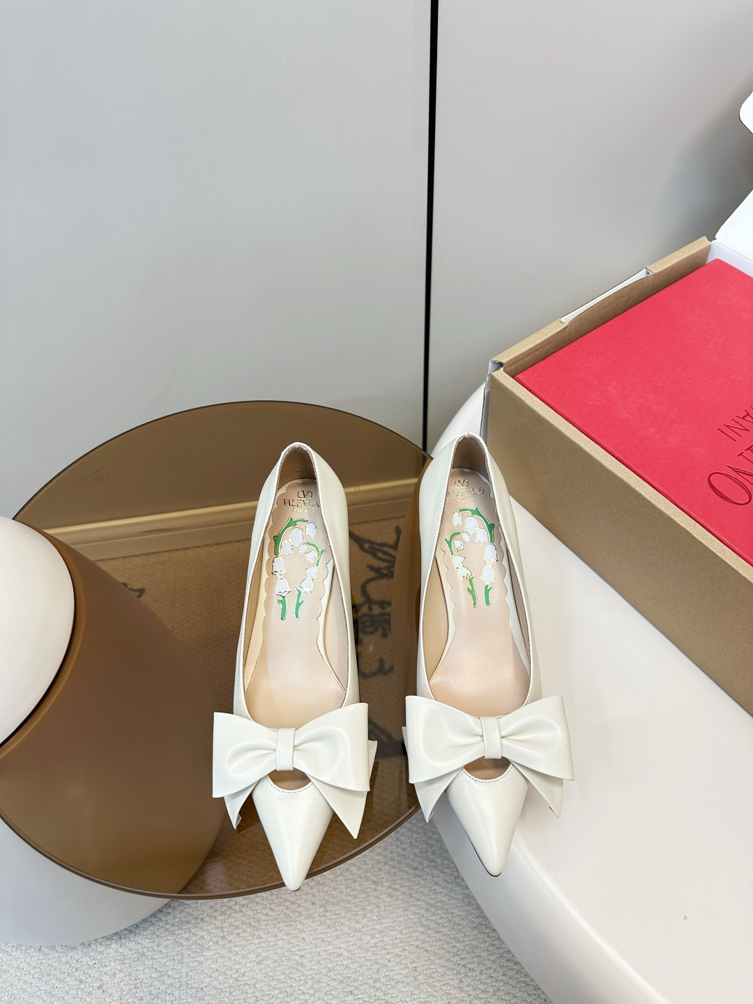 Valentino Valentino Bowknot VT蝴蝶结高跟鞋​​