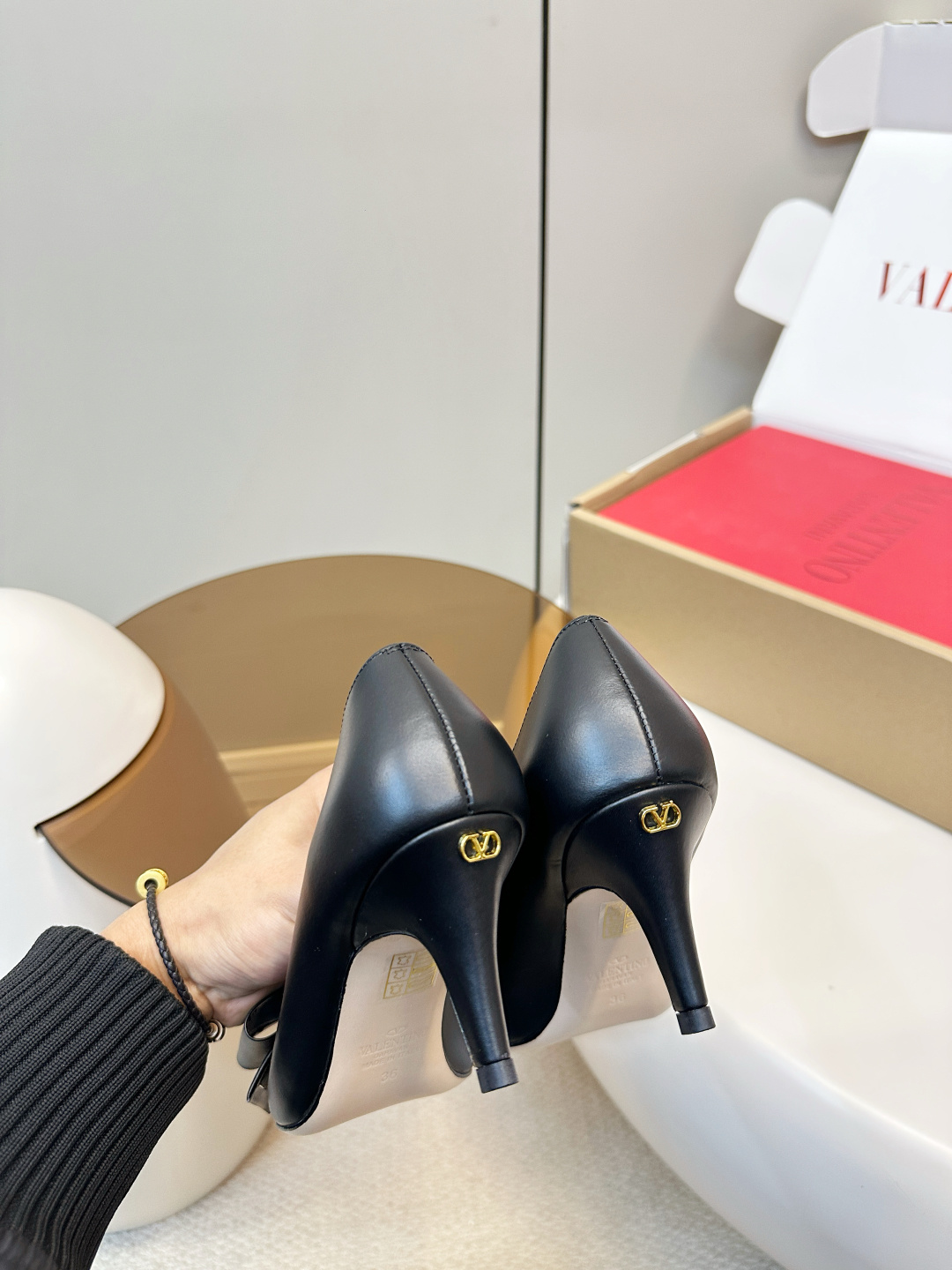 Valentino Valentino Bowknot VT蝴蝶结高跟鞋​​