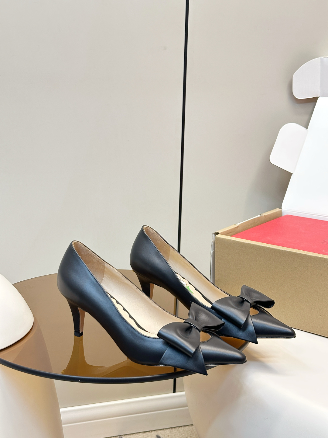 Valentino Valentino Bowknot VT蝴蝶结高跟鞋​​