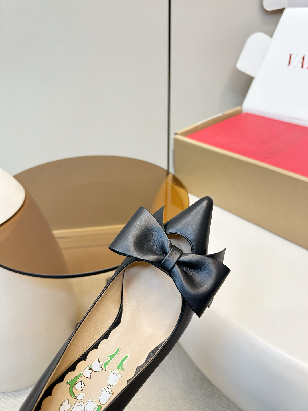 Valentino Valentino Bowknot VT蝴蝶结高跟鞋​​